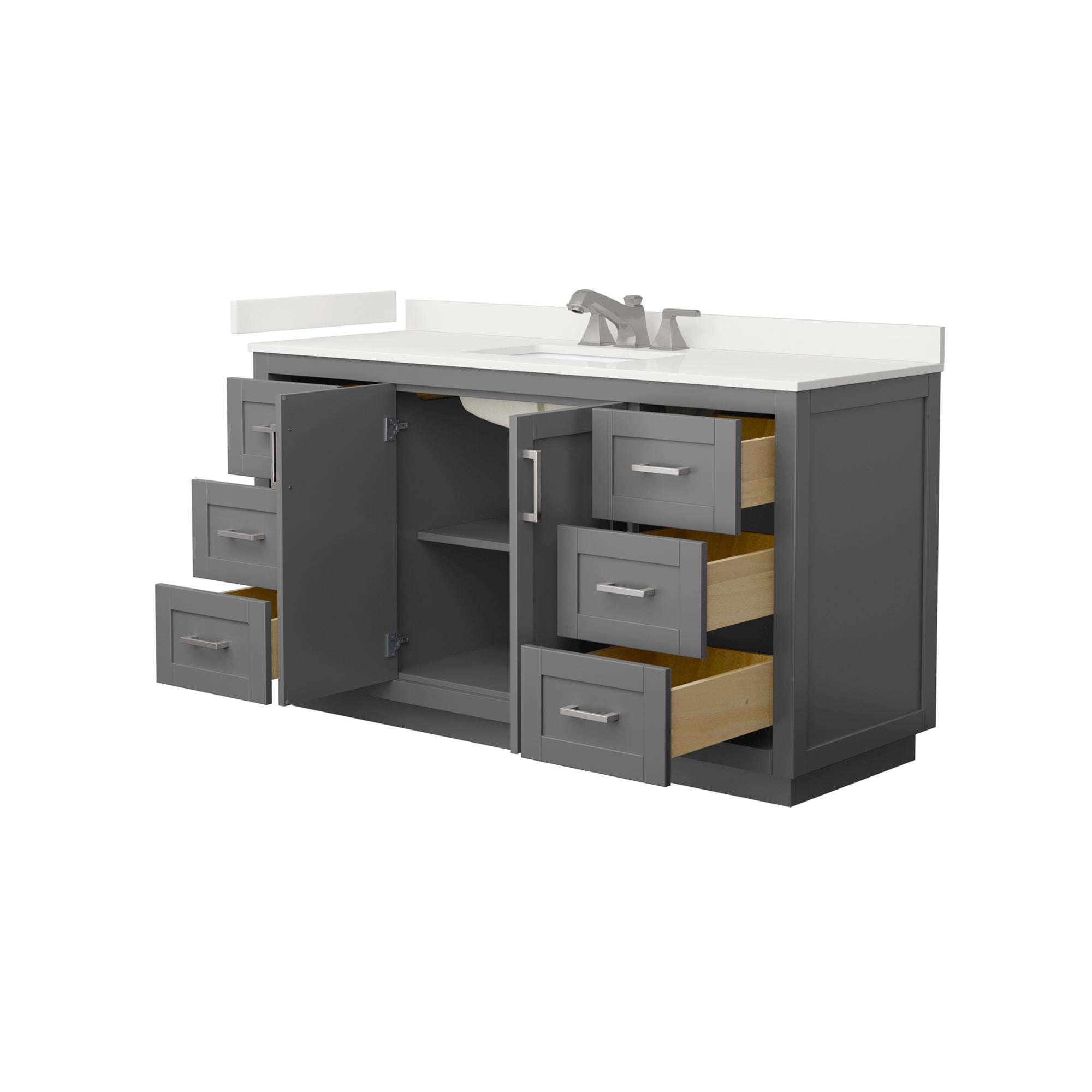 Wyndham Collection WCF292960SKGWQUS3MXX Bath-Vanity-Combo - View #3