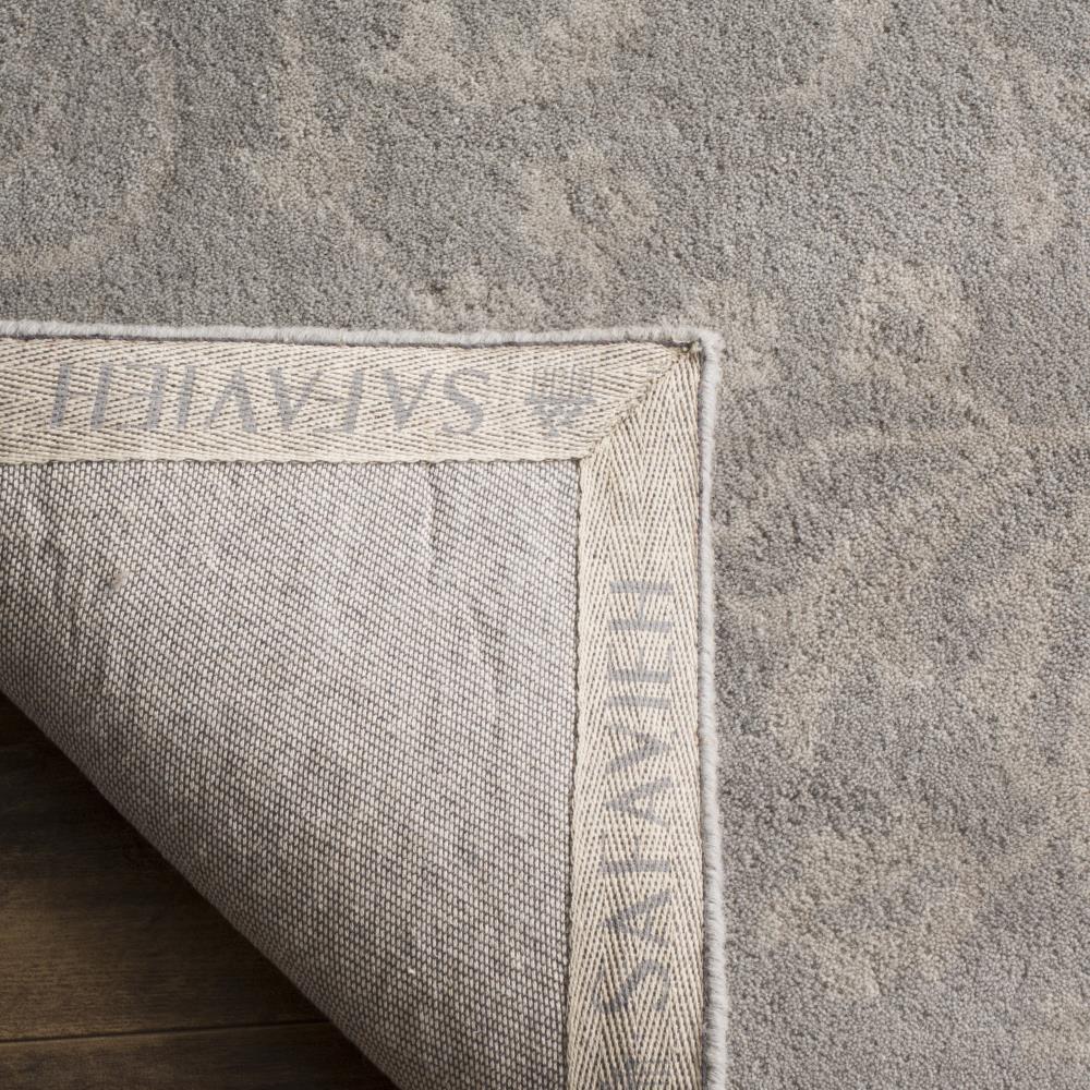 Bella 6' x 6' Gray Hand-Tufted Wool Area Rug