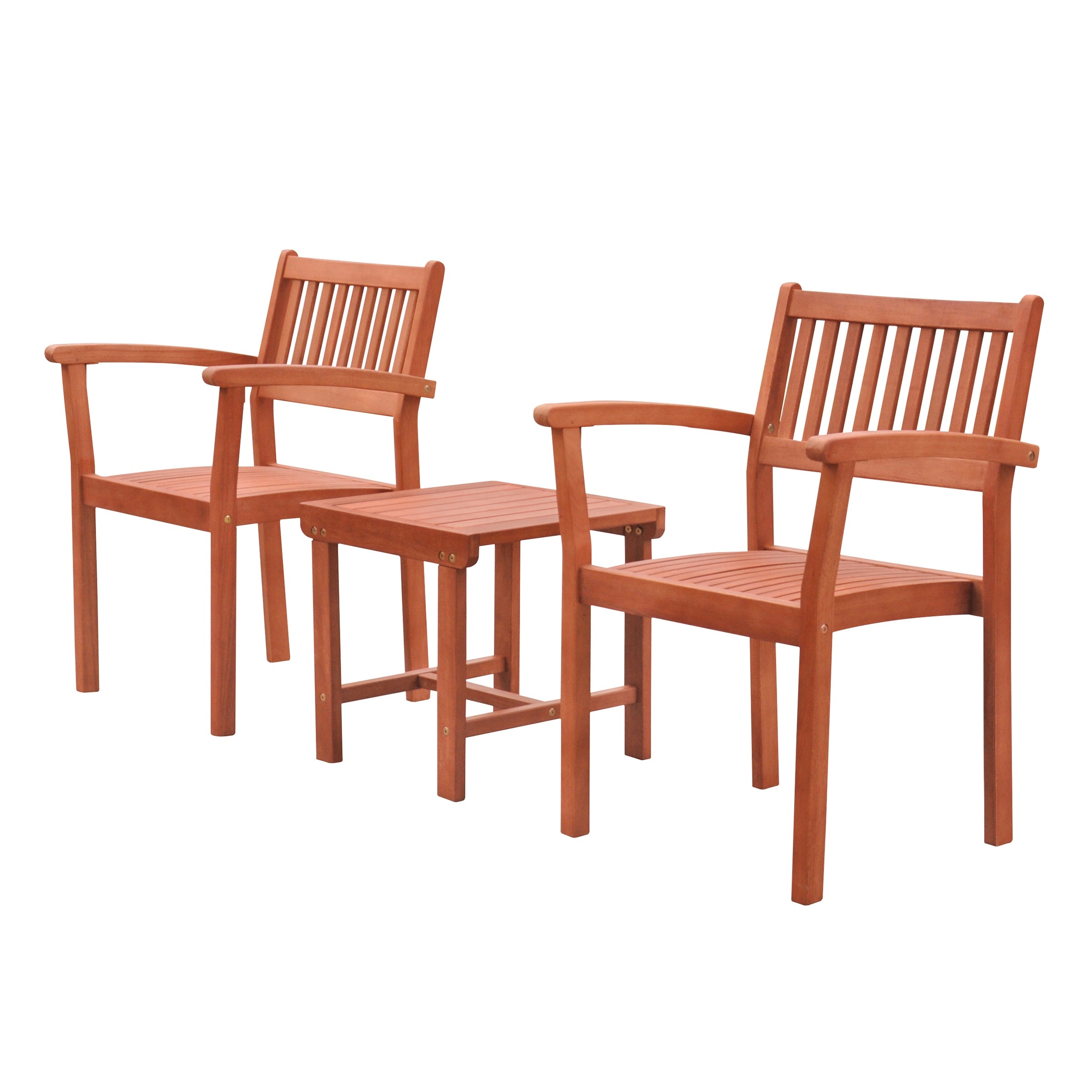 AZEN M1802SET5 Malibu 3 -Piece Patio Conversation Set