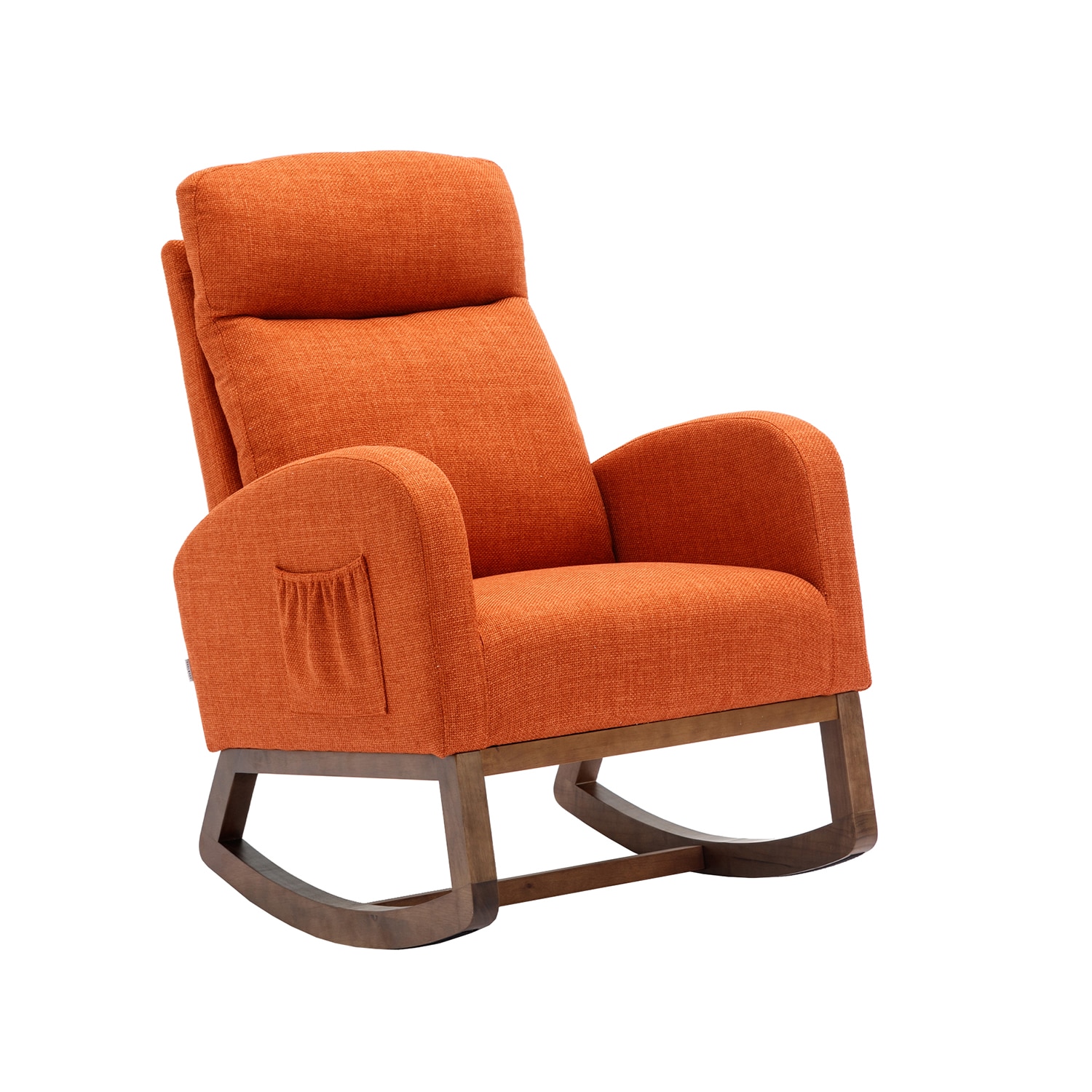 Bybafun YA6100132 Casual Orange Rocking Chair