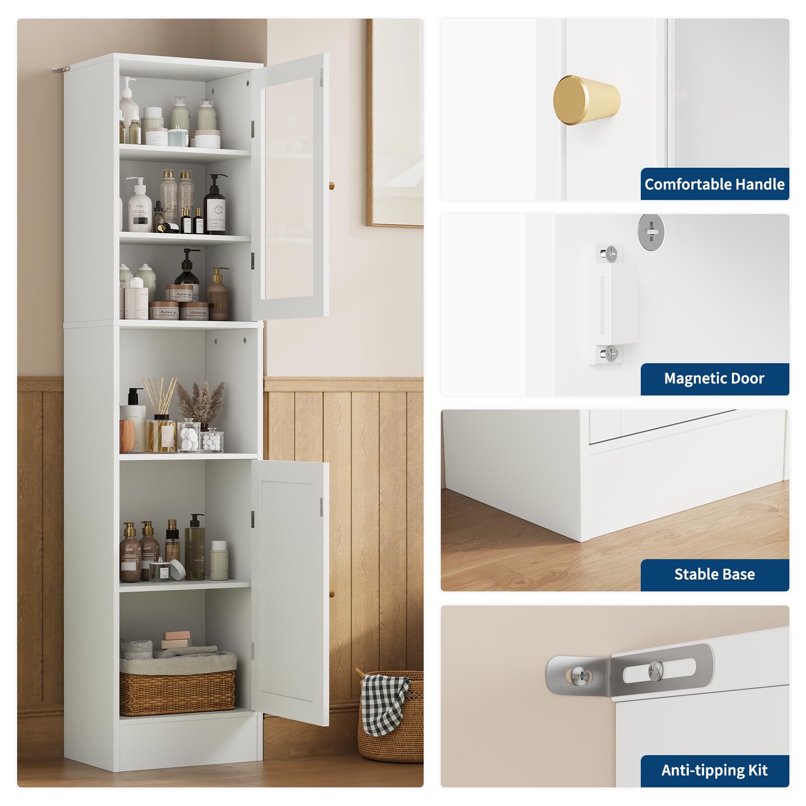 GarveeLife CLJ-NPXJZGTLCOS Linen-Cabinets - View #5