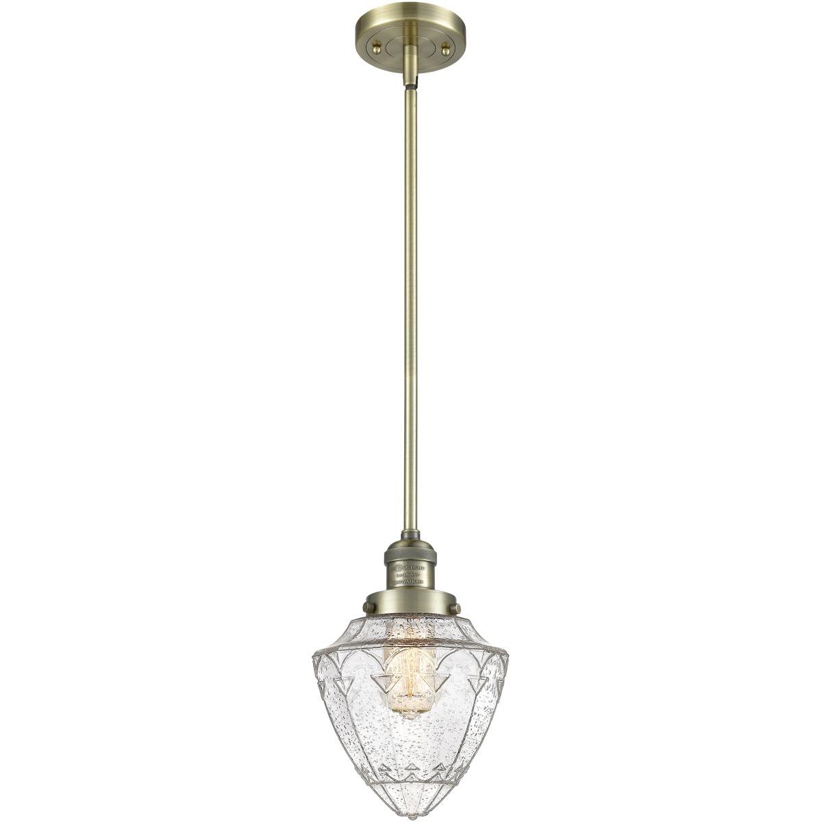 Innovations Lighting 201S-AB-G664-7 201S-AB-G664-7 Franklin Restoration Bullet Mini Pendant