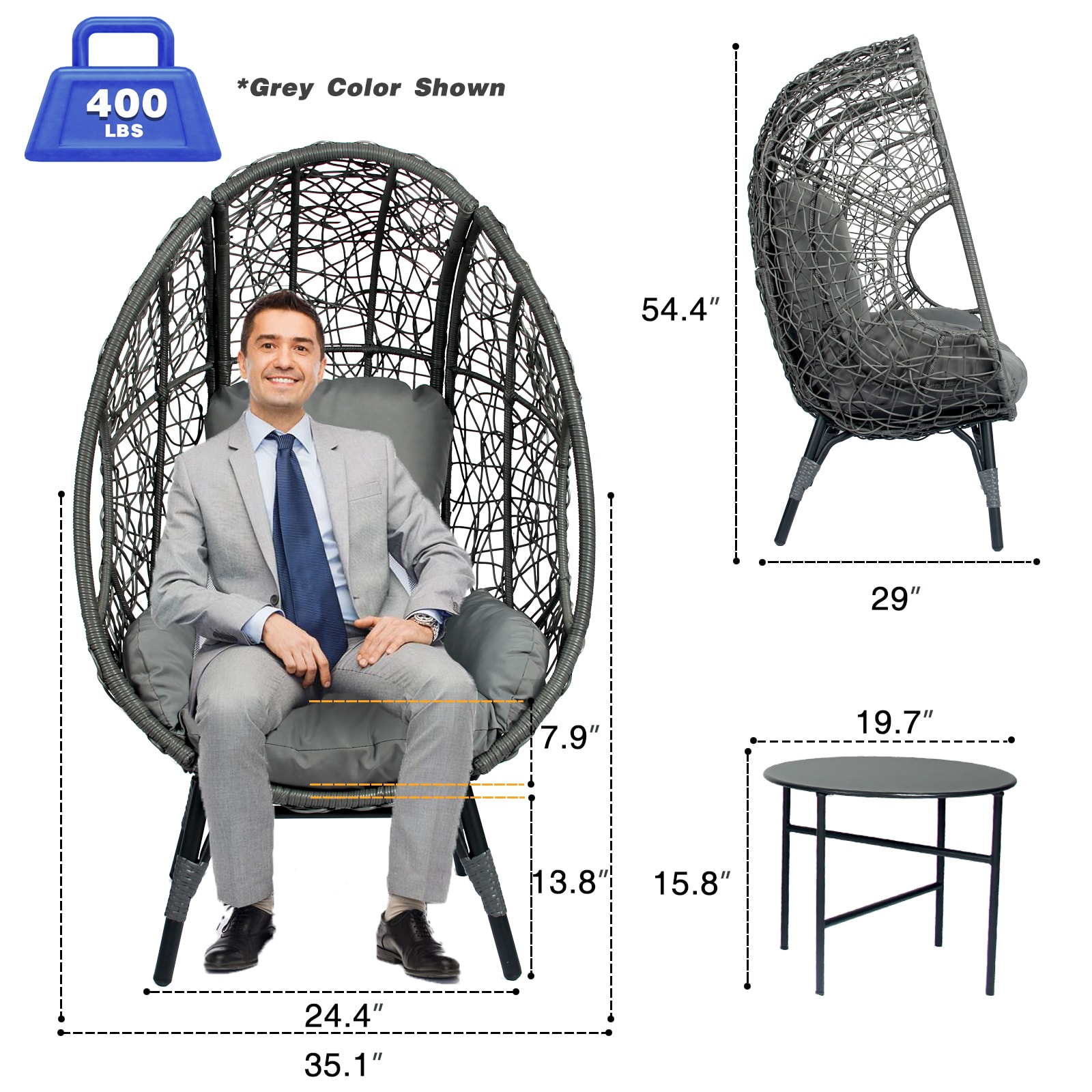 ModernLuxe L-W400120449 Patio-Chairs - View #8