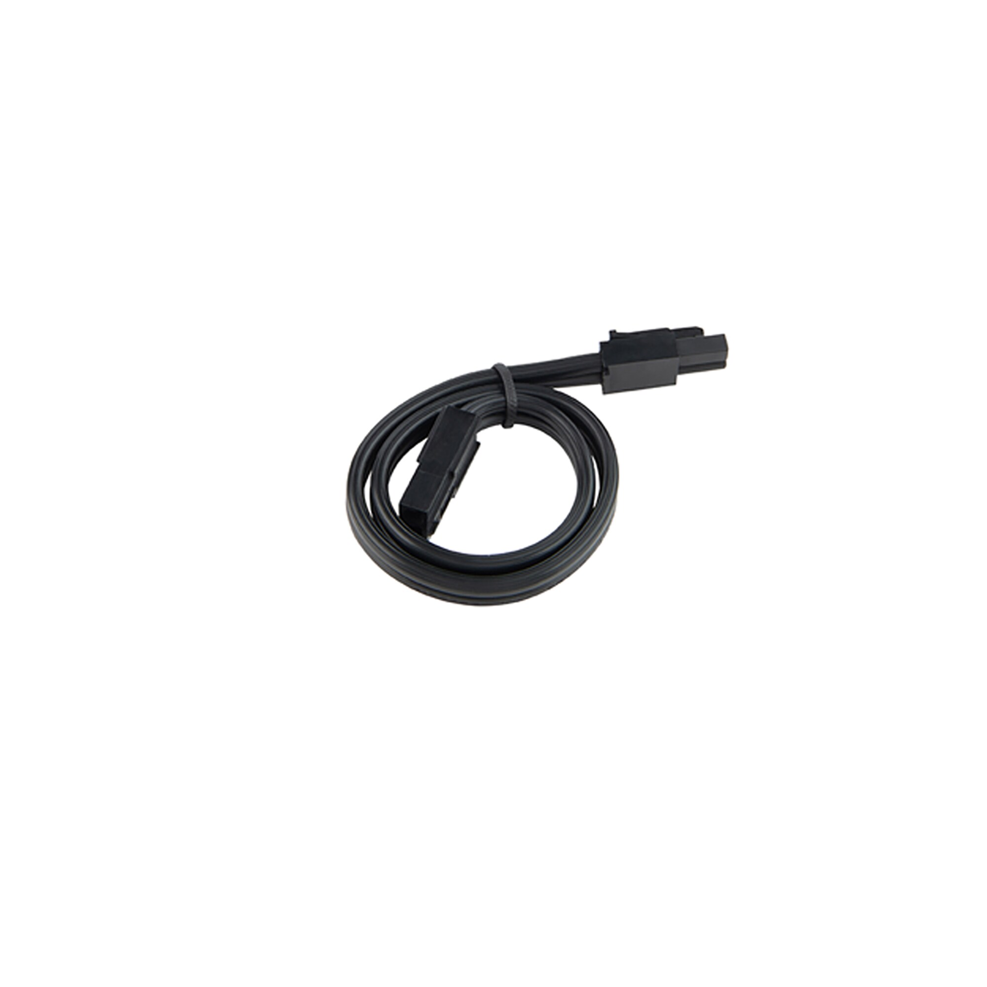 Black 12-inch Line Voltage Interconnect Cable