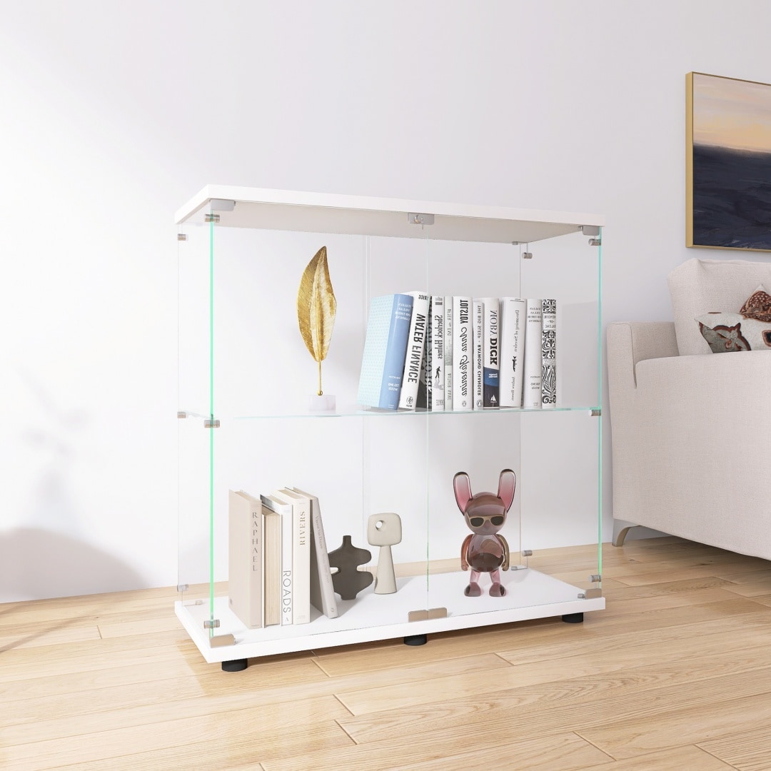 ZAKLOOP 31.69-in W x 14.37-in H Iron White Freestanding Utility Storage Cabinet #MD1806104441