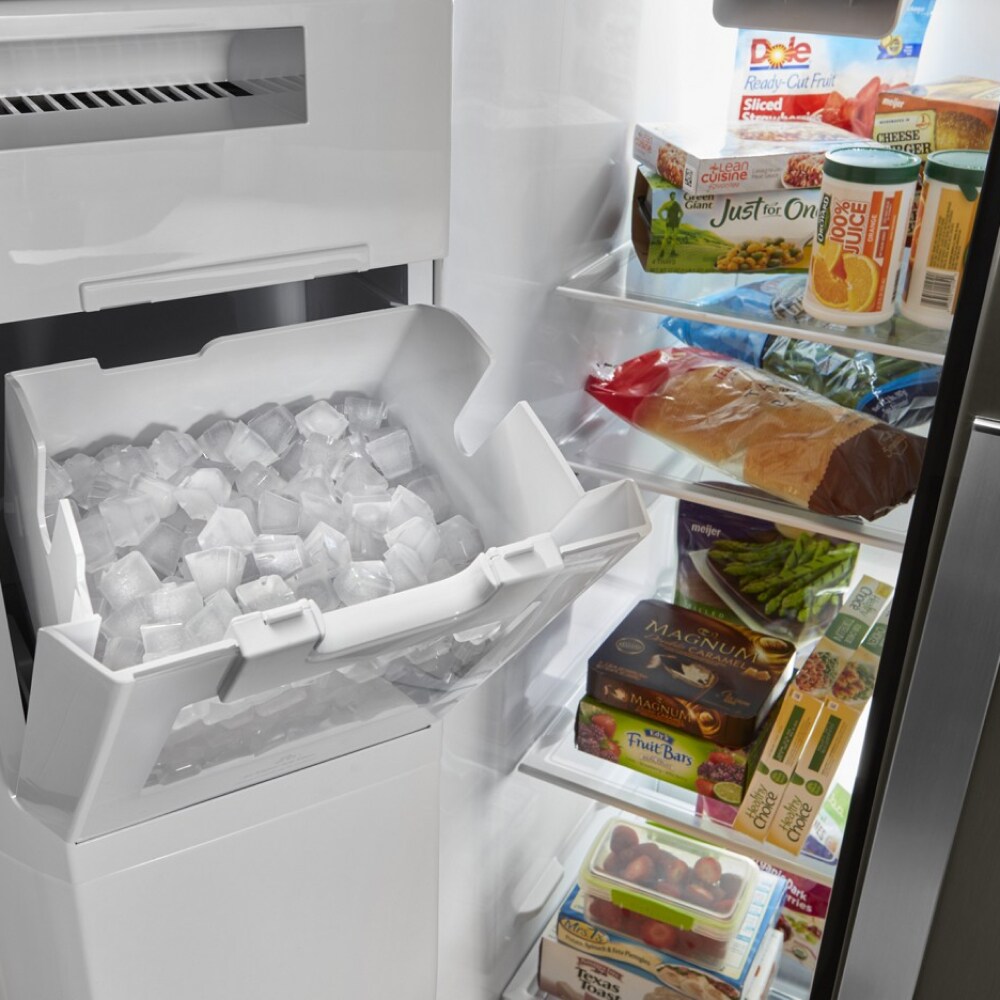 Stainless Steel 21 Cu. Ft. Side-by-Side Refrigerator with Ice Maker