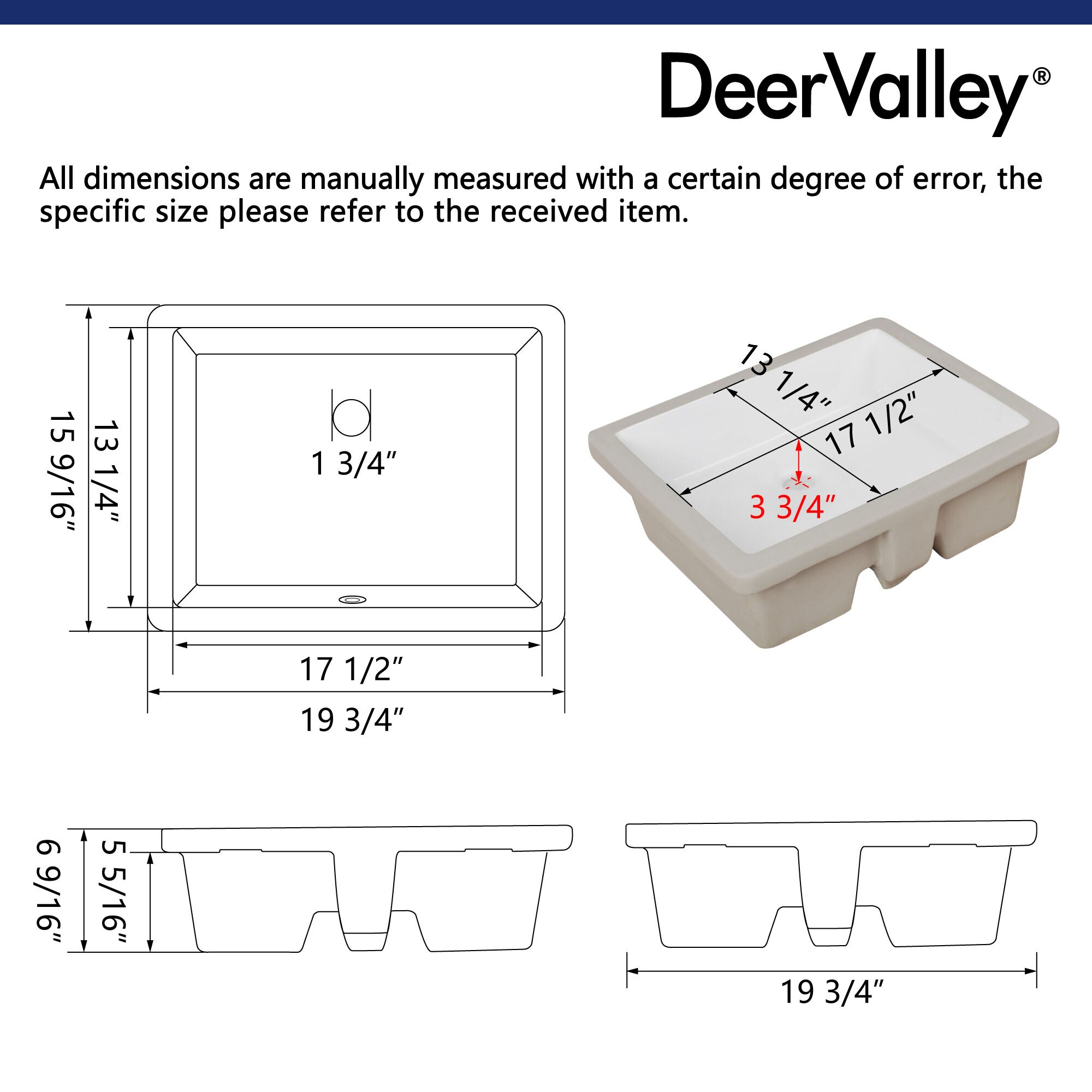 DeerValley DV-1U201 Bath-Sink - View #10