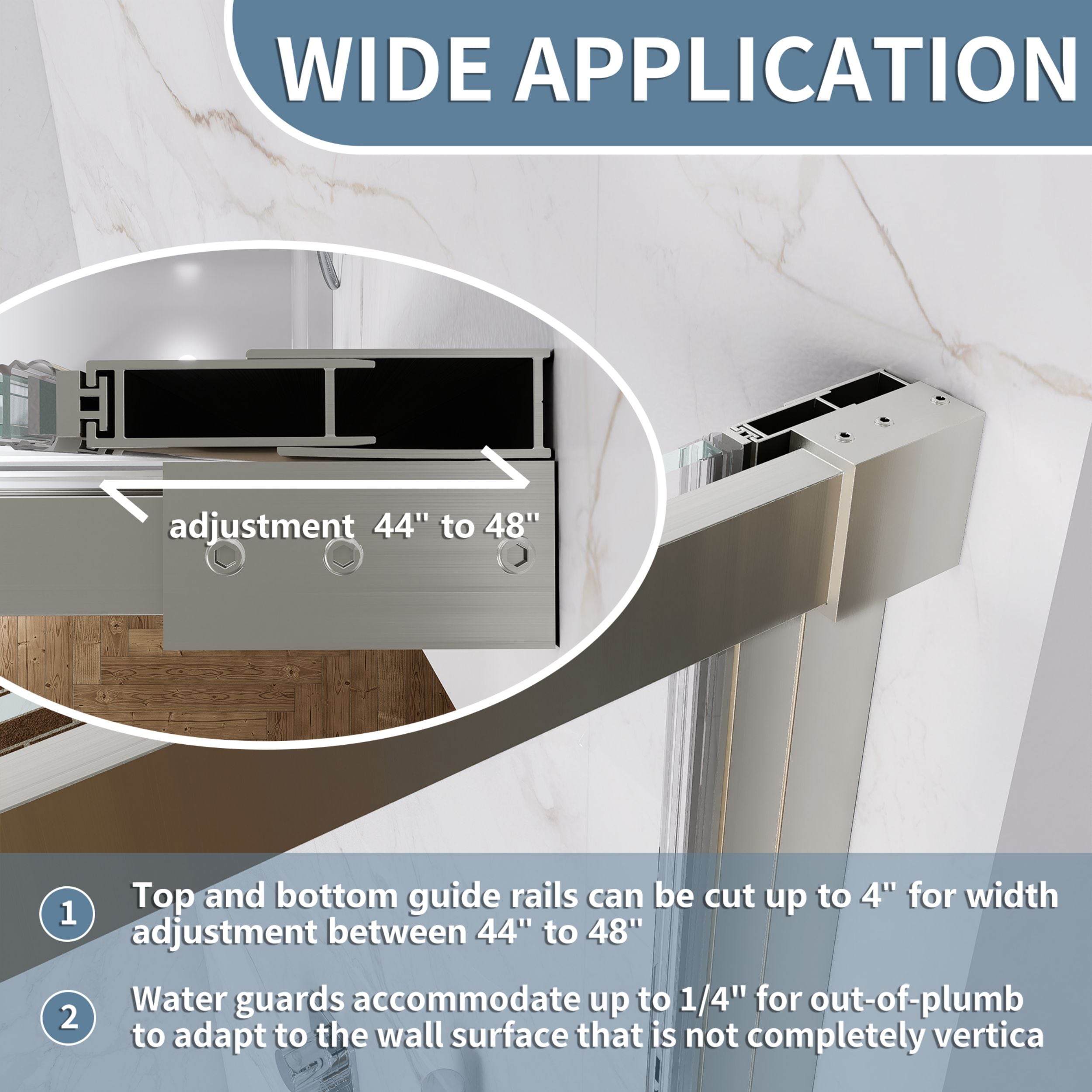 WELLFOR QPZ-TL08W Shower-Doors - View #8