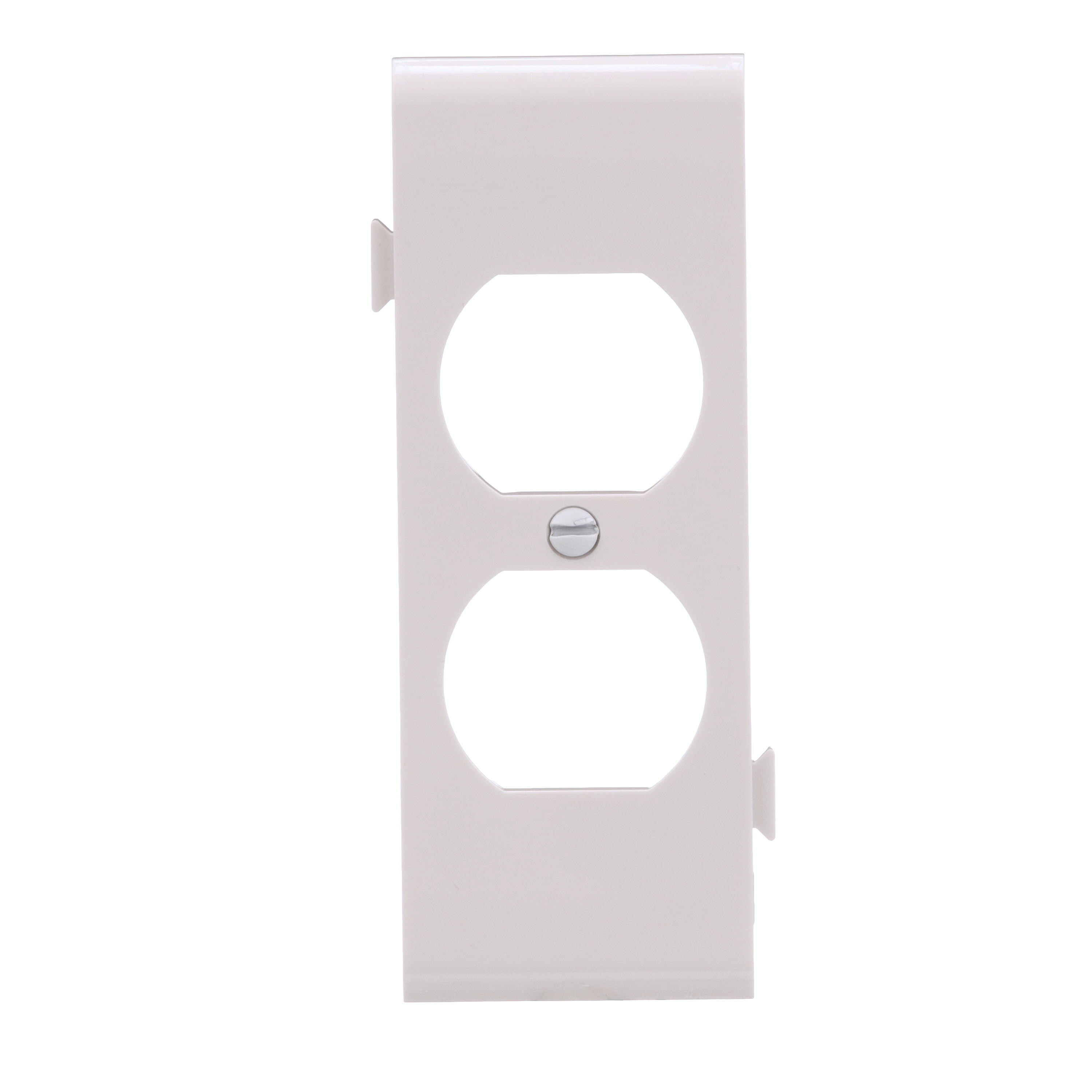 Eaton STC8W-F-LW 1 -Gang Midsize Size White Polycarbonate Indoor Duplex Wall Plate