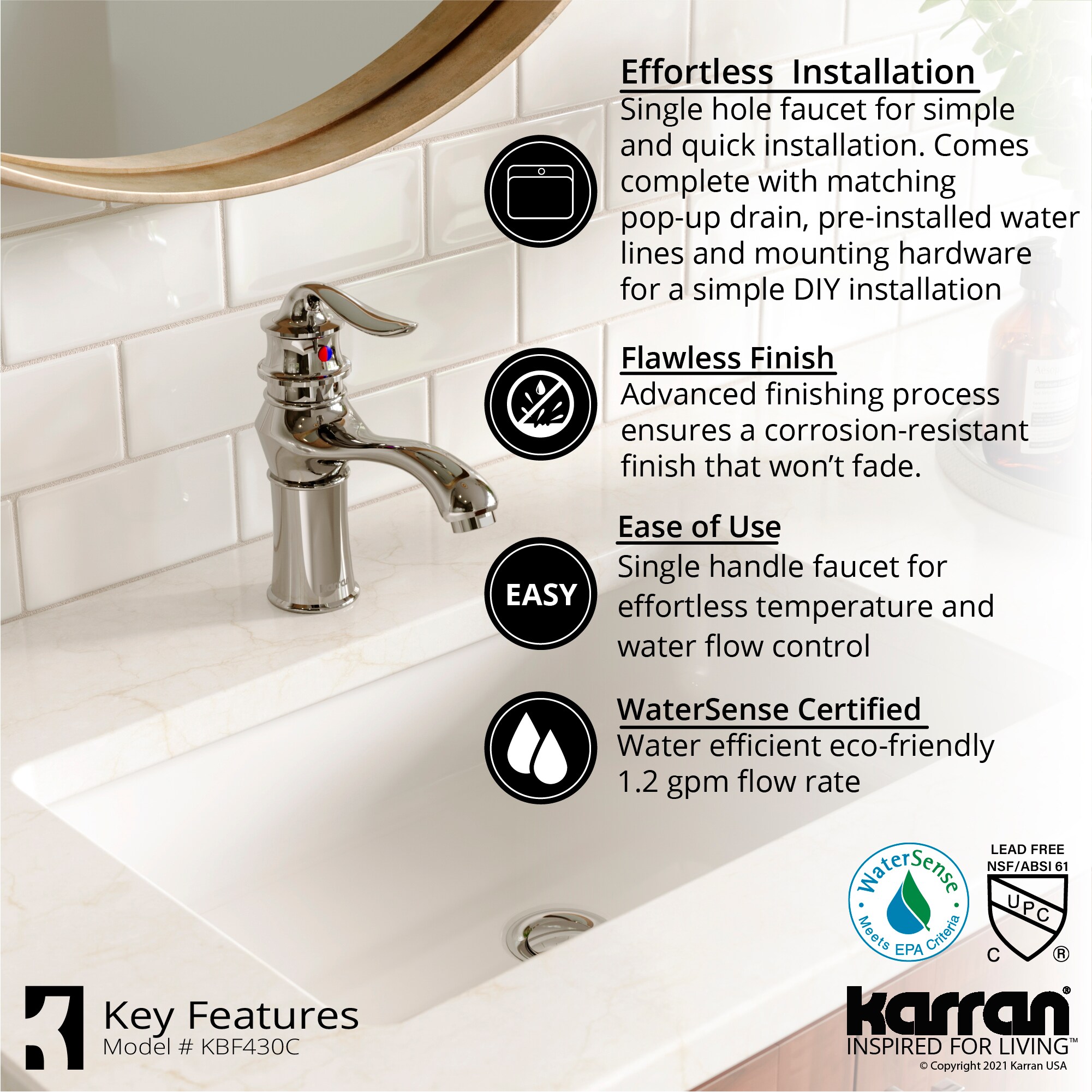 Karran KBF430C Lavatory-Faucets - View #6
