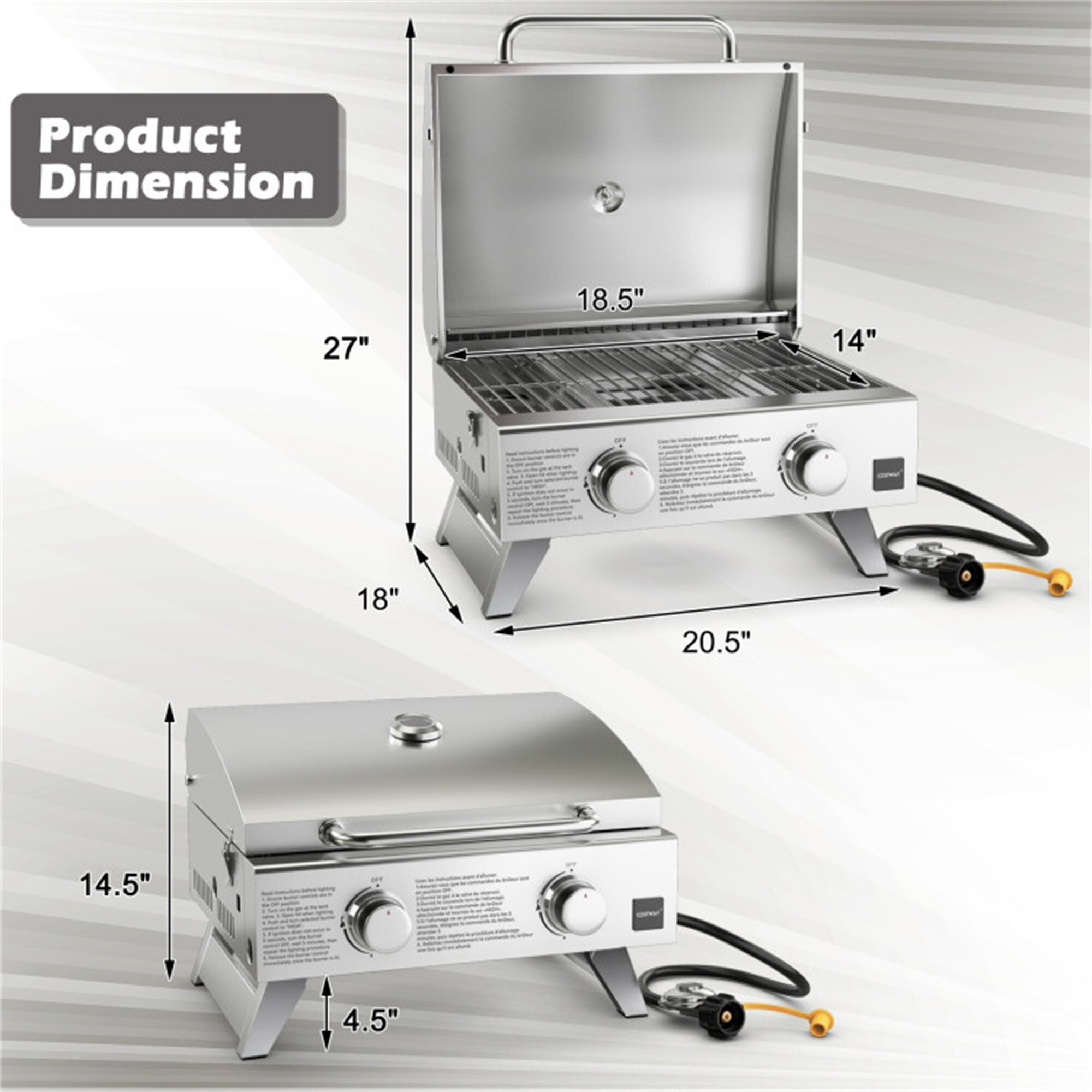 BABOOM BOM-11463SL-CO Tabletop-Grills - View #3