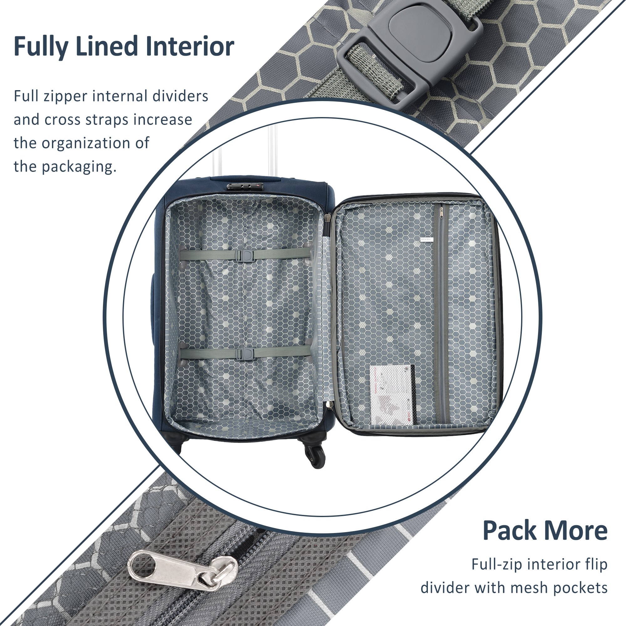 LOVMOR SF-H-PP283608AAM Luggage-And-Luggage-Sets - View #3