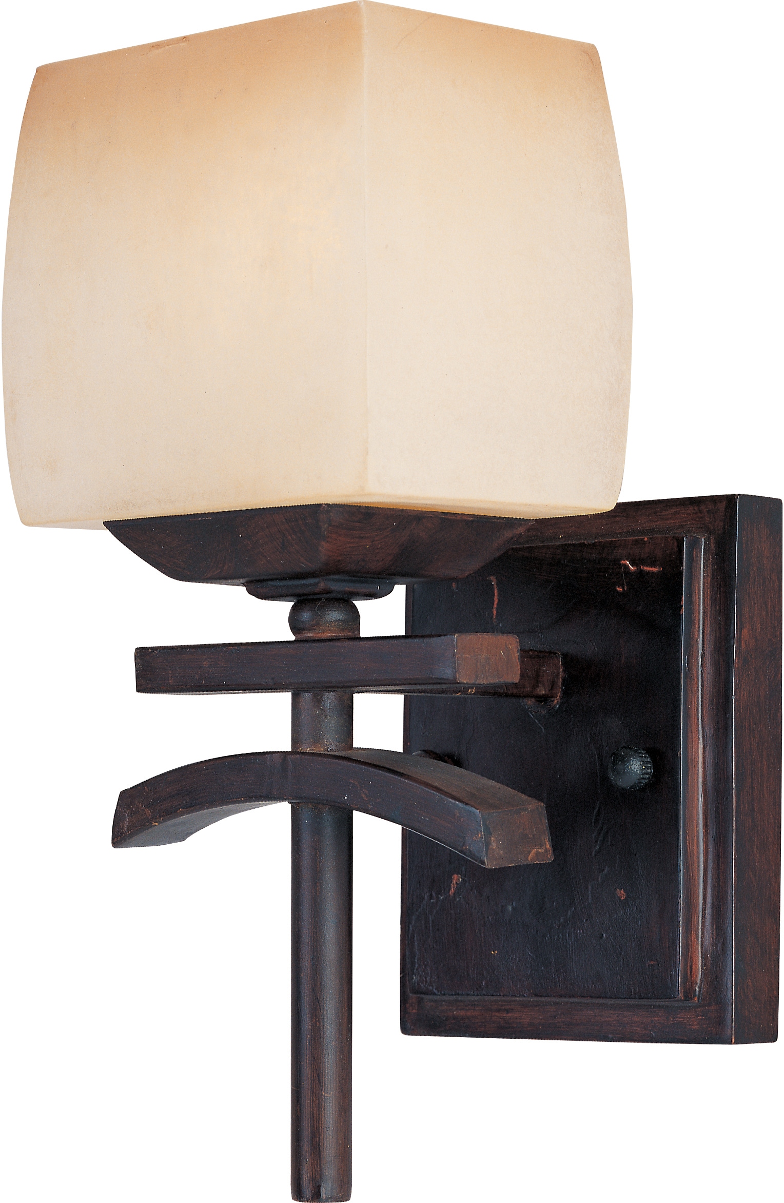 Maxim Lighting Asiana 5.5-in W 1-Light Roasted Chestnut Transitional Wall Sconce