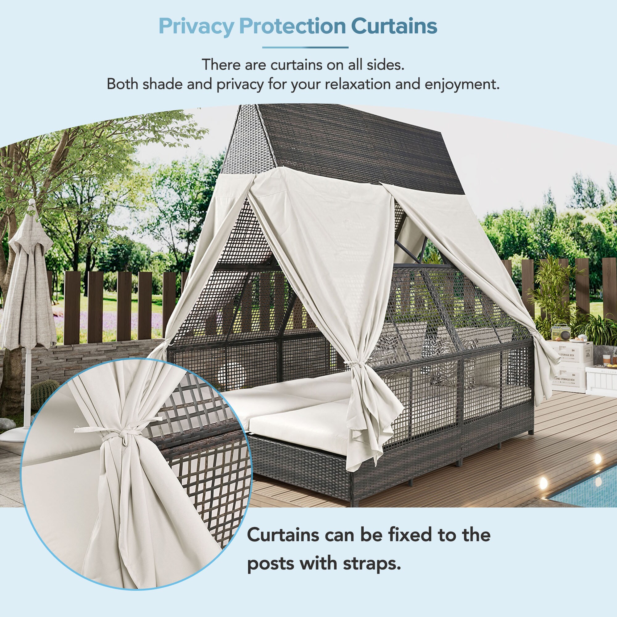 Forclover S7FW-005BE Patio-Conversation-Sets - View #6