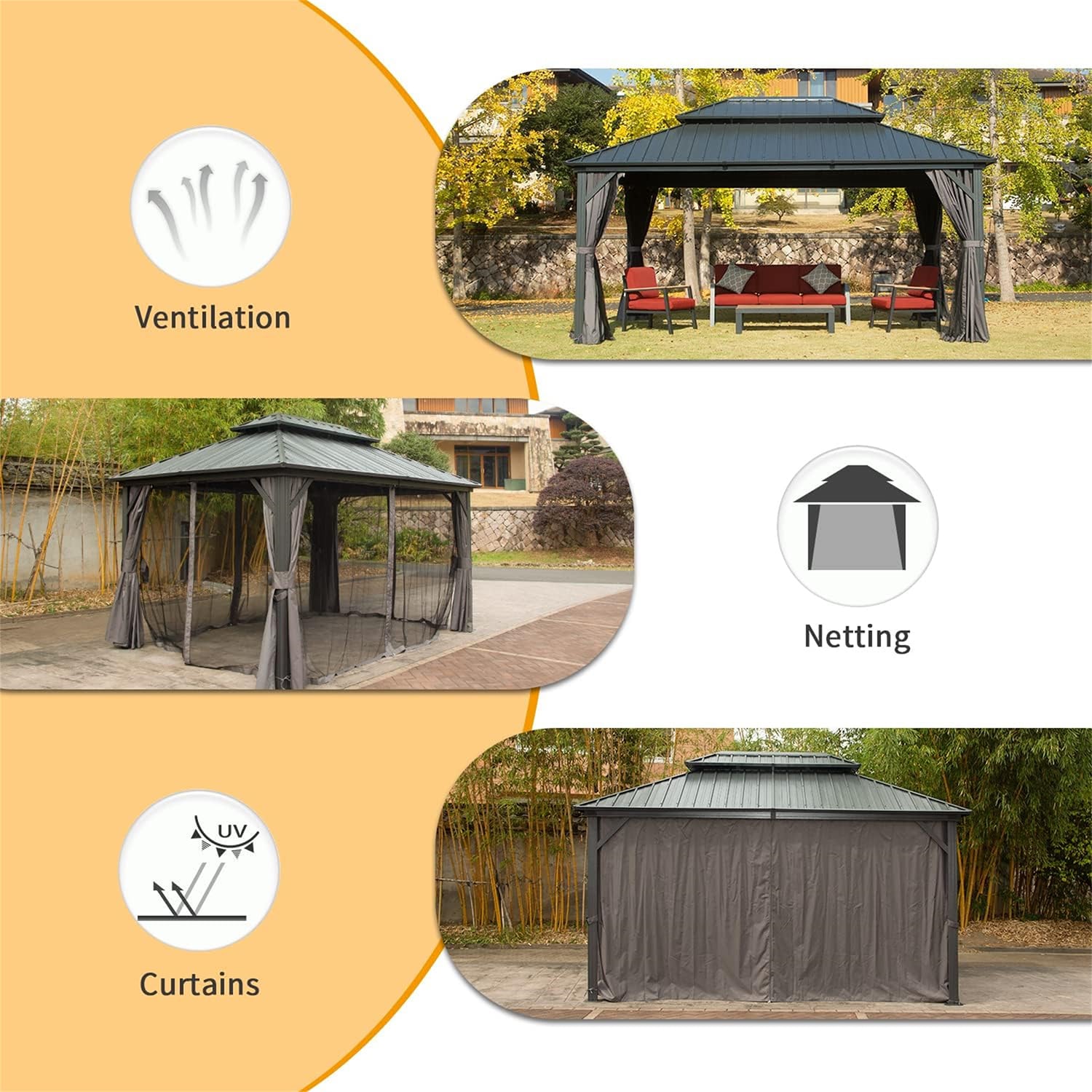 Mondawe MO-WH002012 Wood-Resin-Gazebos - View #5