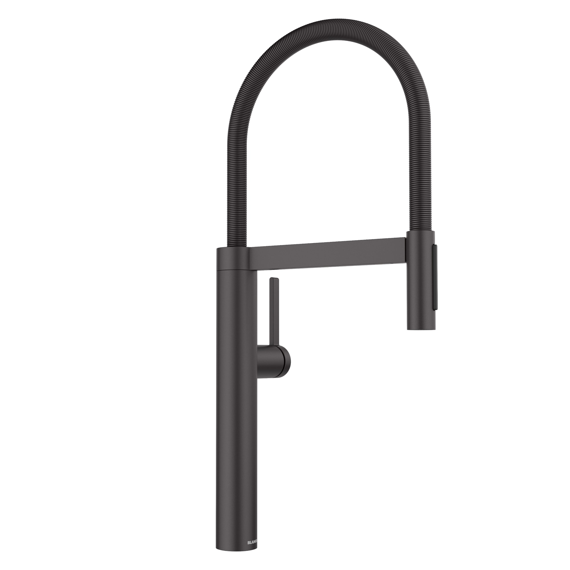 Blanco 527474 Culina II Matte Black Single Handle Deck-mount Pre-rinse Kitchen Faucet with Sprayer
