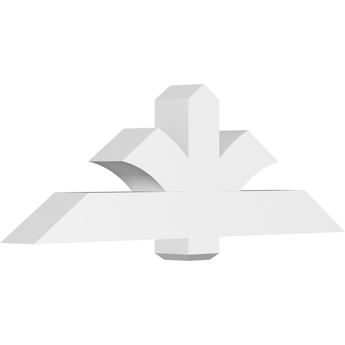 Ekena Millwork GBP060X20X0606RED00 Redmond White PVC Gable bracket
