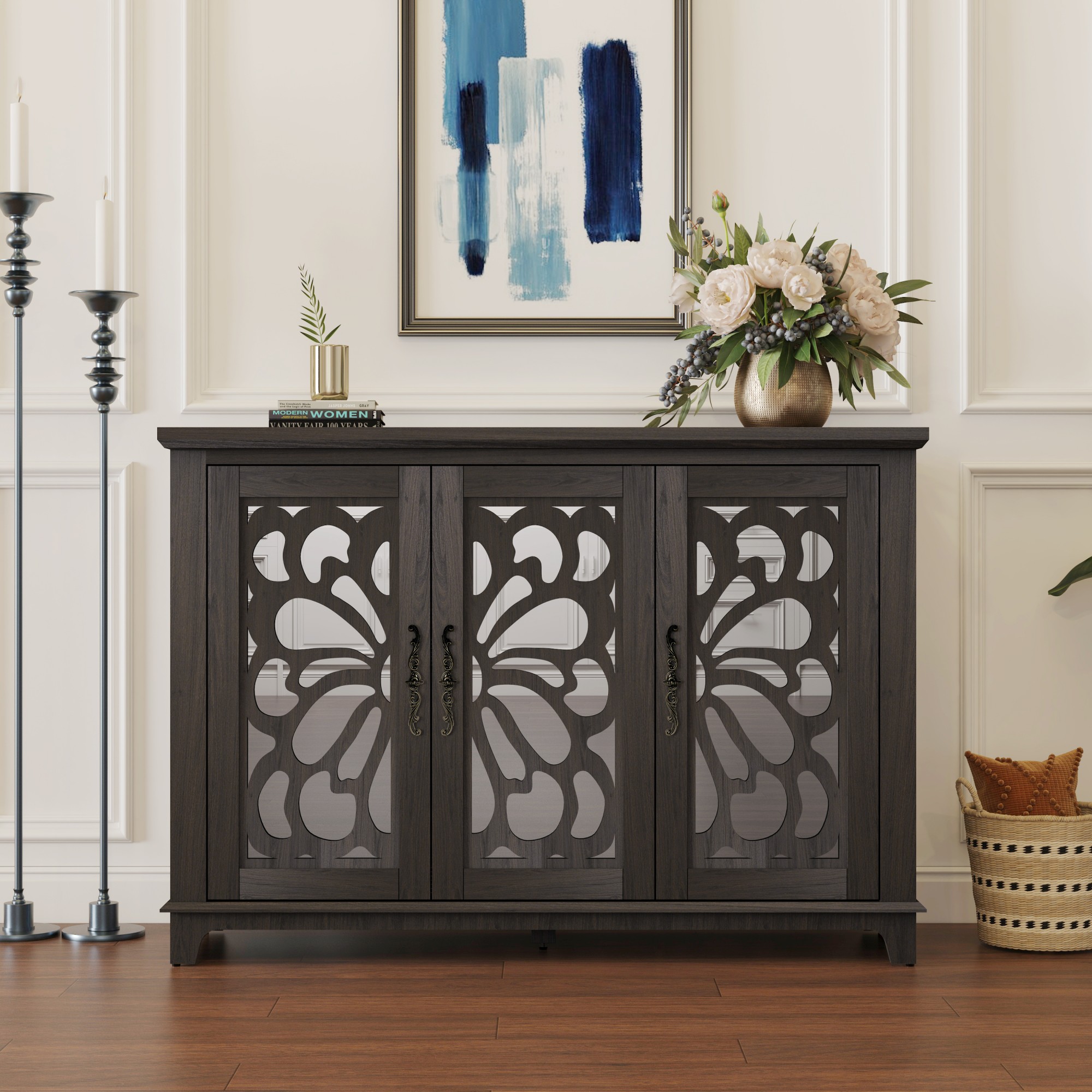 Sunrinx Rustic Brown China cabinet