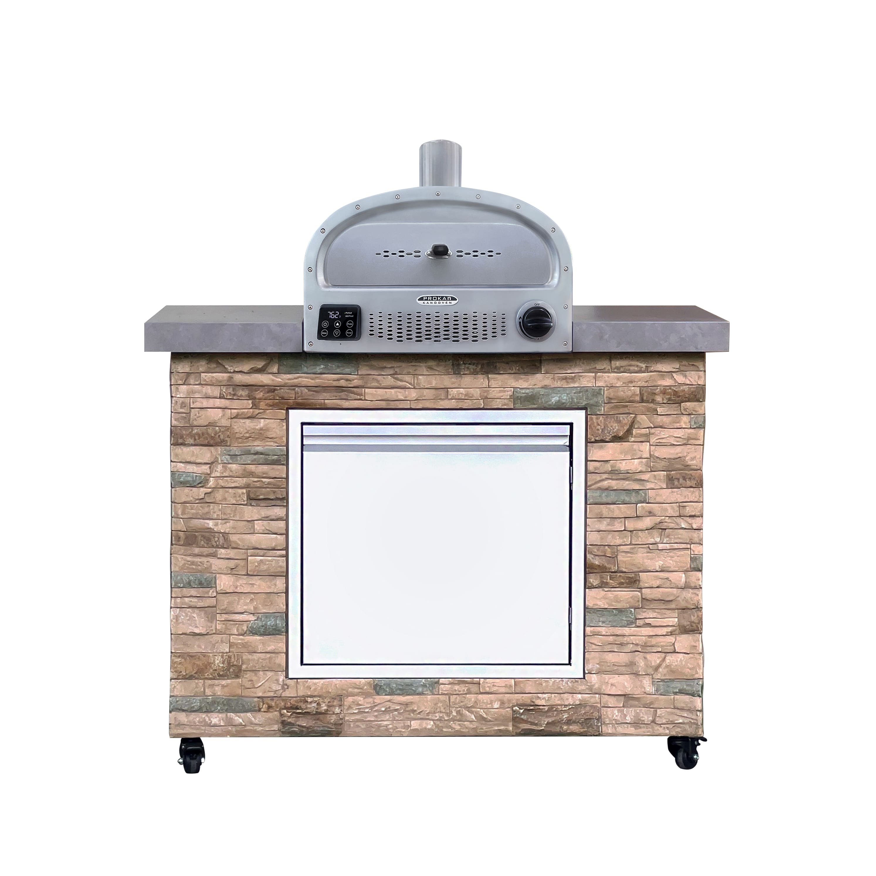 Prokan Grills KANO16LP-IS-A 47.2-in W x 34-in D x 52.8-in H Modular Outdoor Kitchen Gas grill 1 Burners