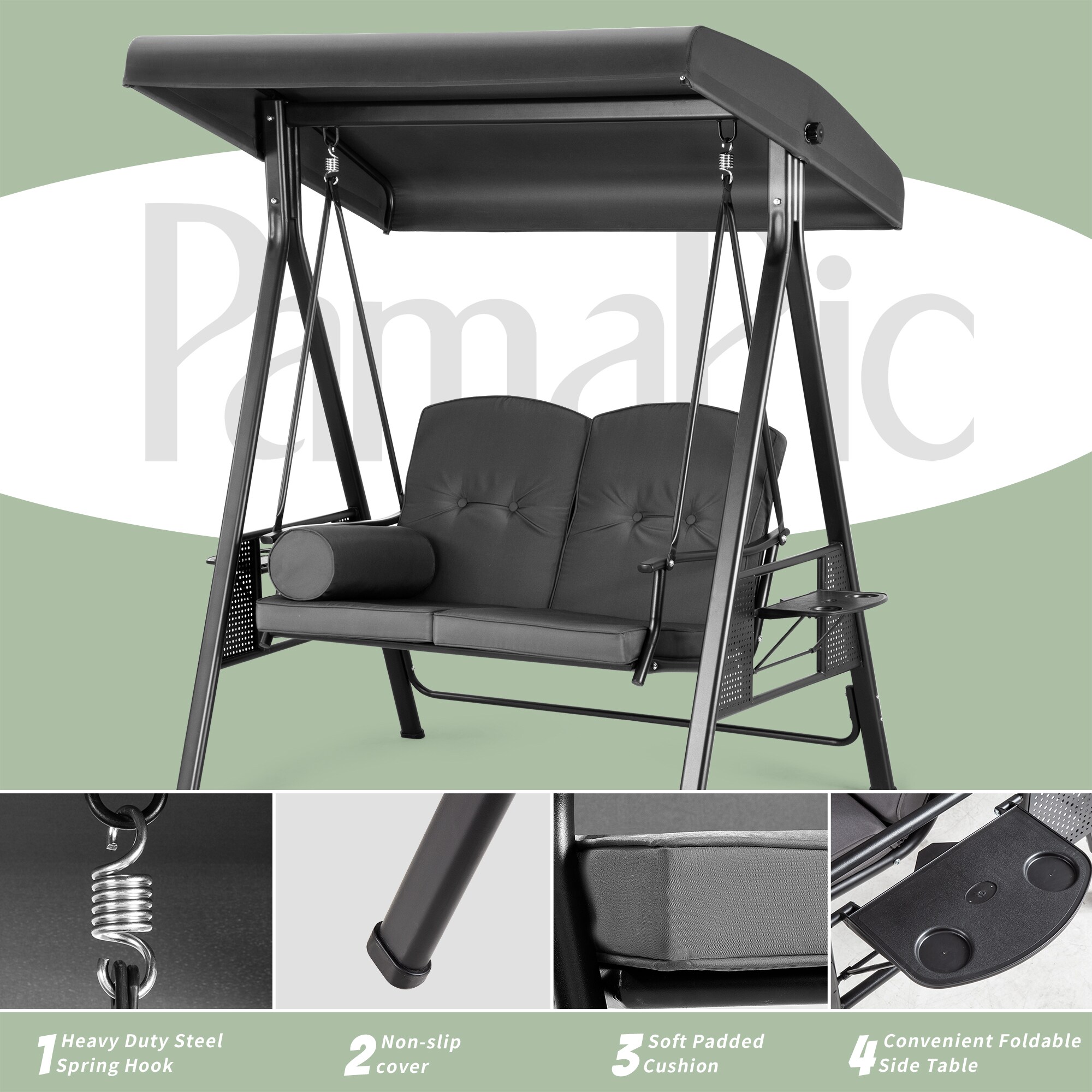 PamaPic QQY-HH2-X-WL1 Playset-Swings - View #4