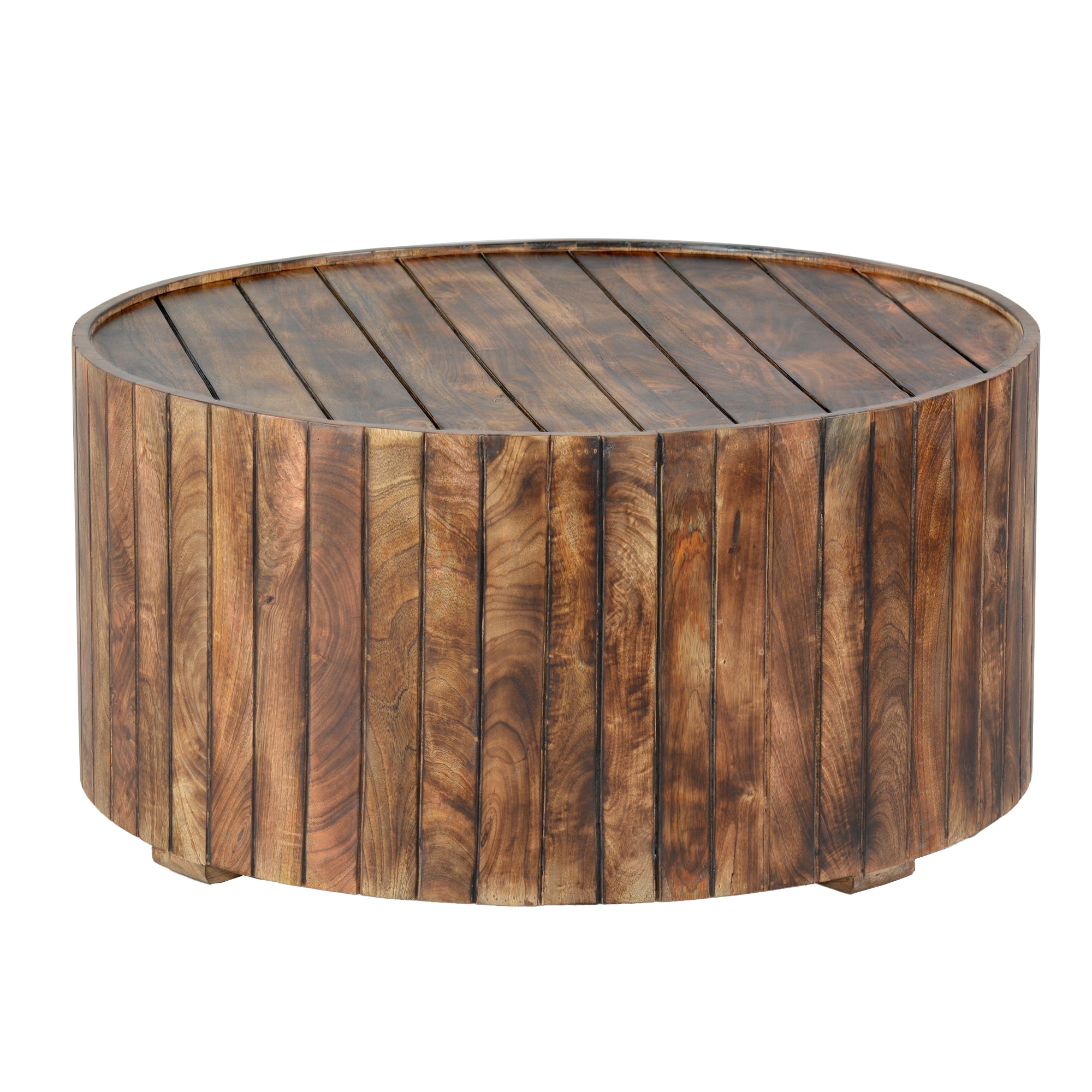 benzara mango wood coffee table