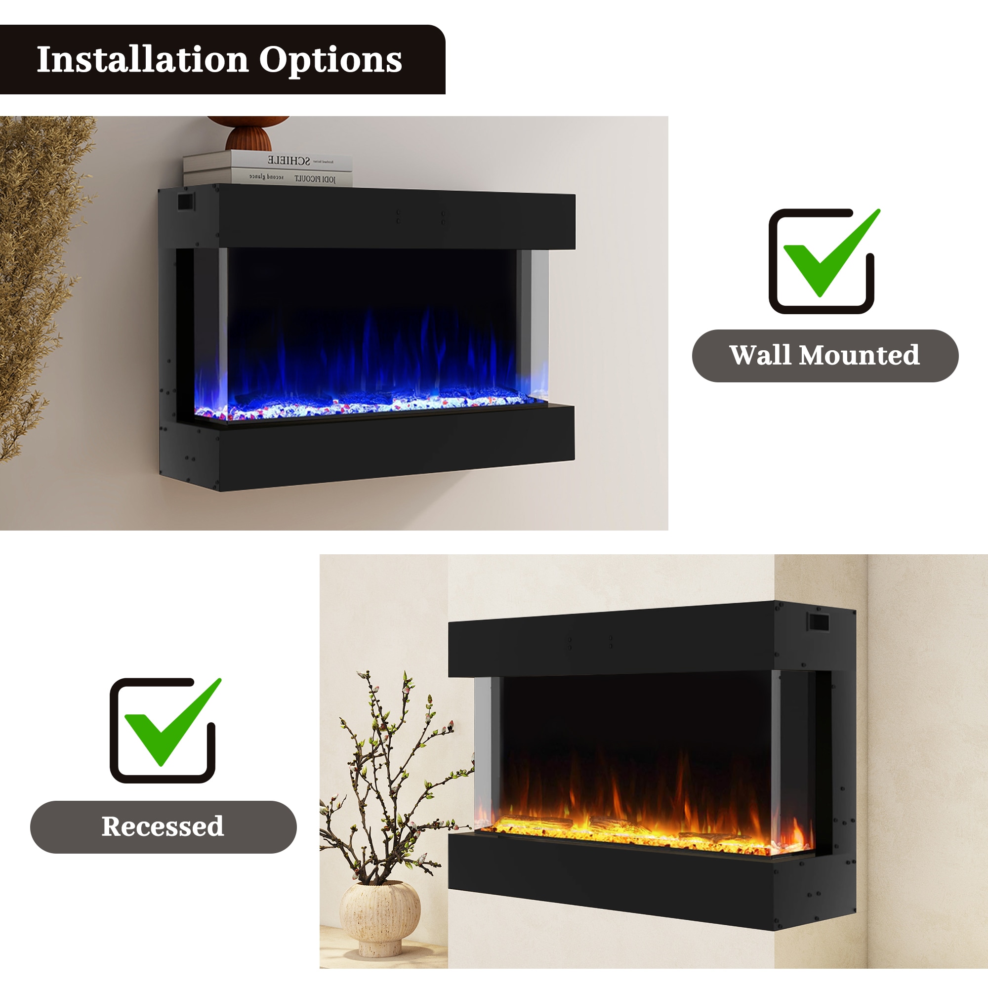 Clihome CL-0433STS36 Electric-Fireplaces - View #16