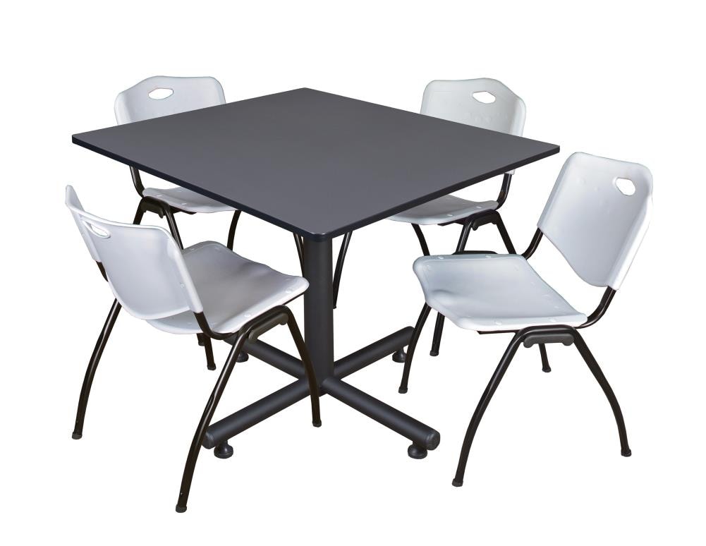 Regency TKB4848GY47GY Breakroom Gray 4-Person Training Table (48-in W x 29-in H)