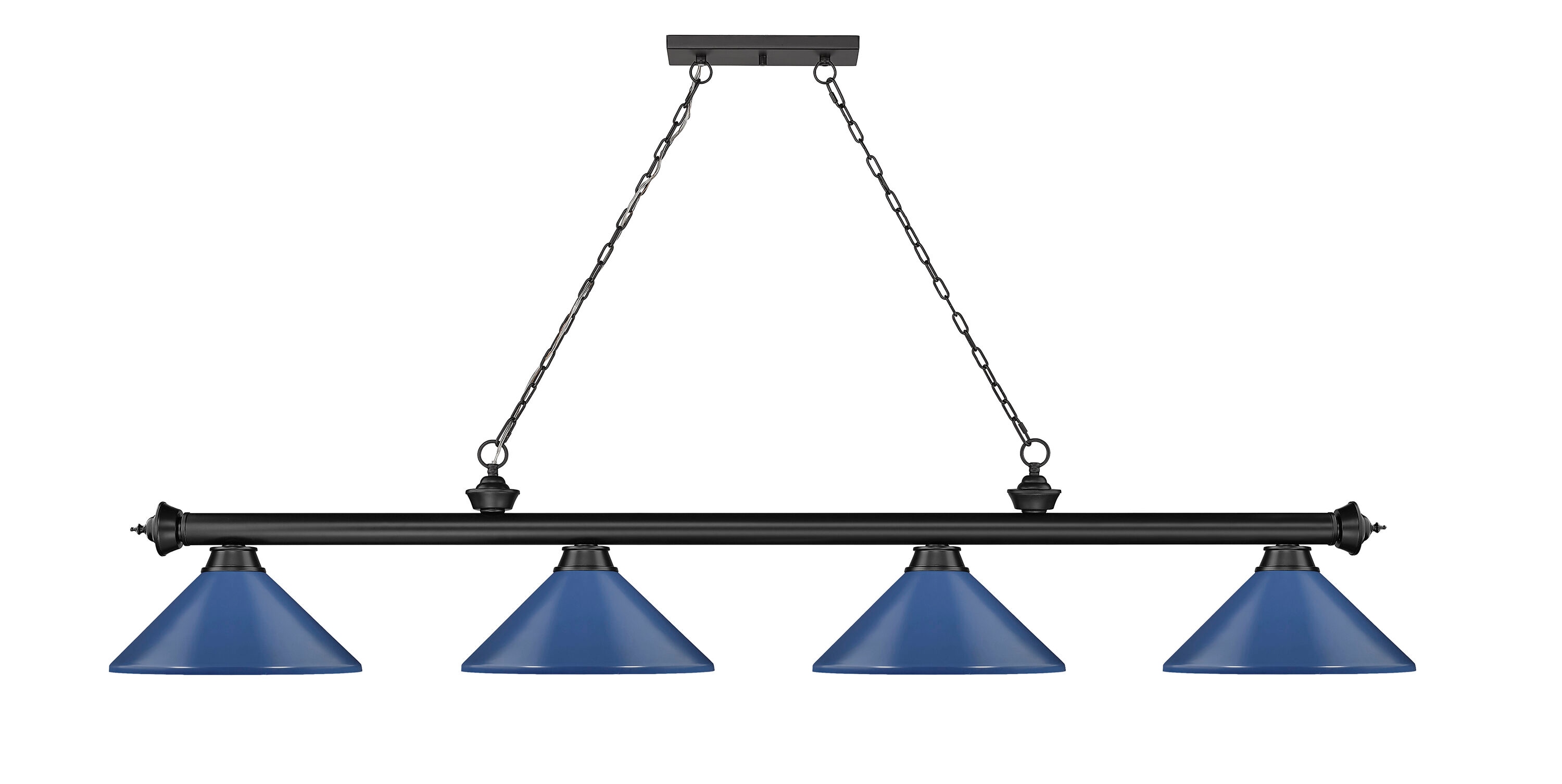 Z-Lite 2306-4MB-MNB Pool-Table-Lighting - View #2
