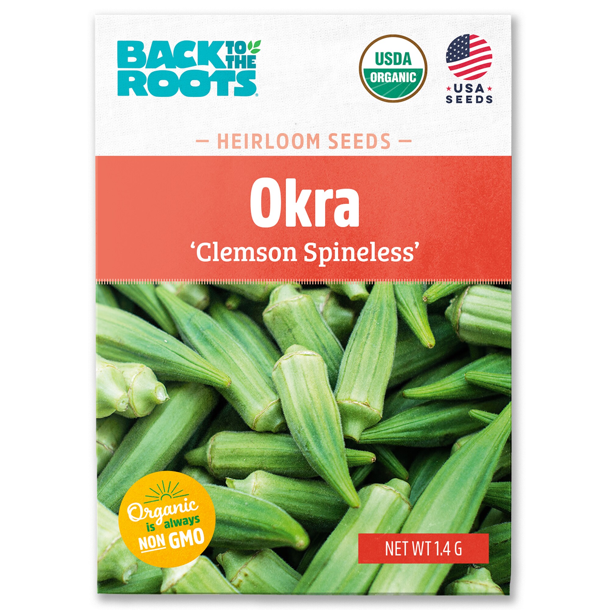 Back to the Roots Organic Okra Seeds 1 Pack(s)