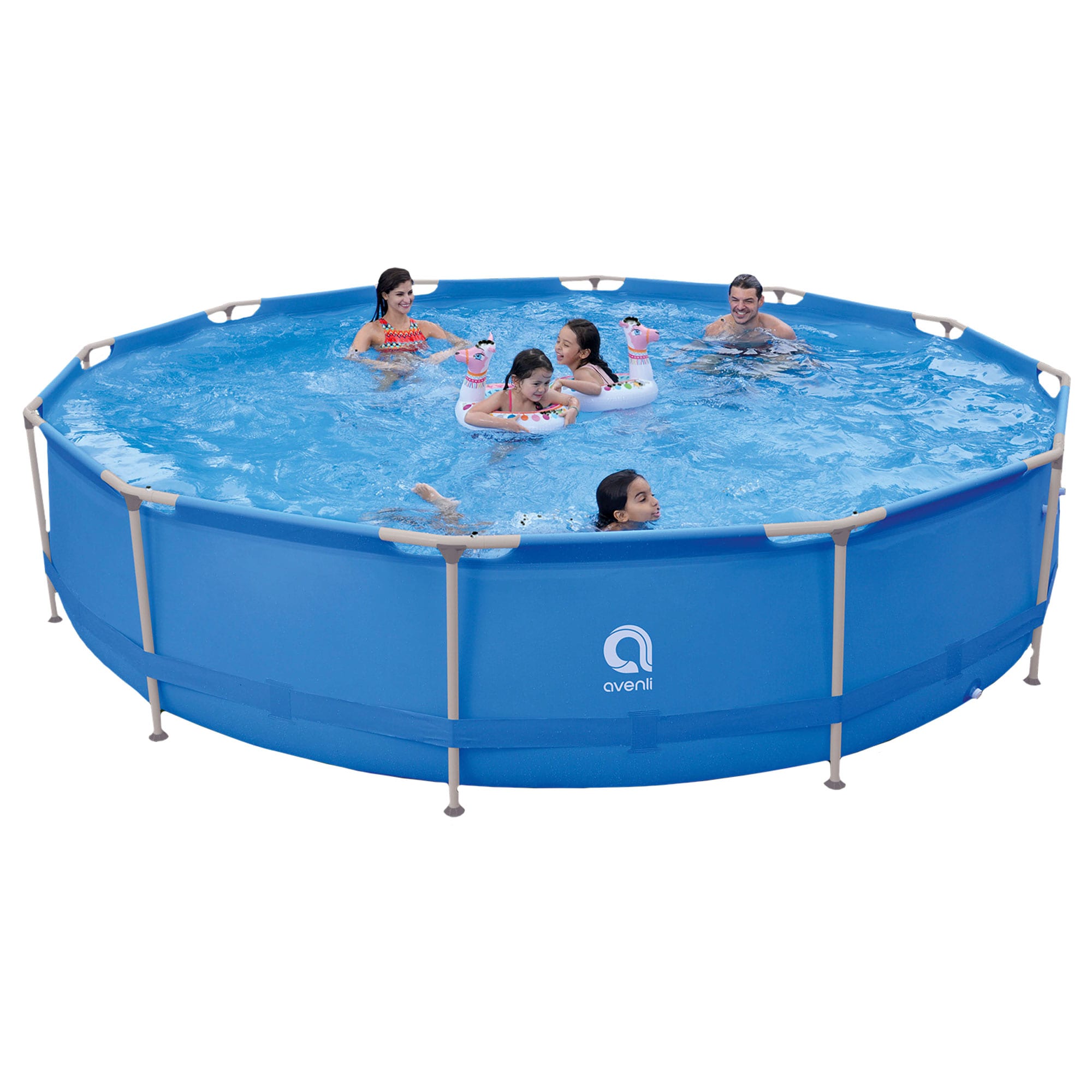JLeisure 246805 15-ft x 15-ft x 36-in Metal Frame Round Above-Ground Pool with Filter Pump