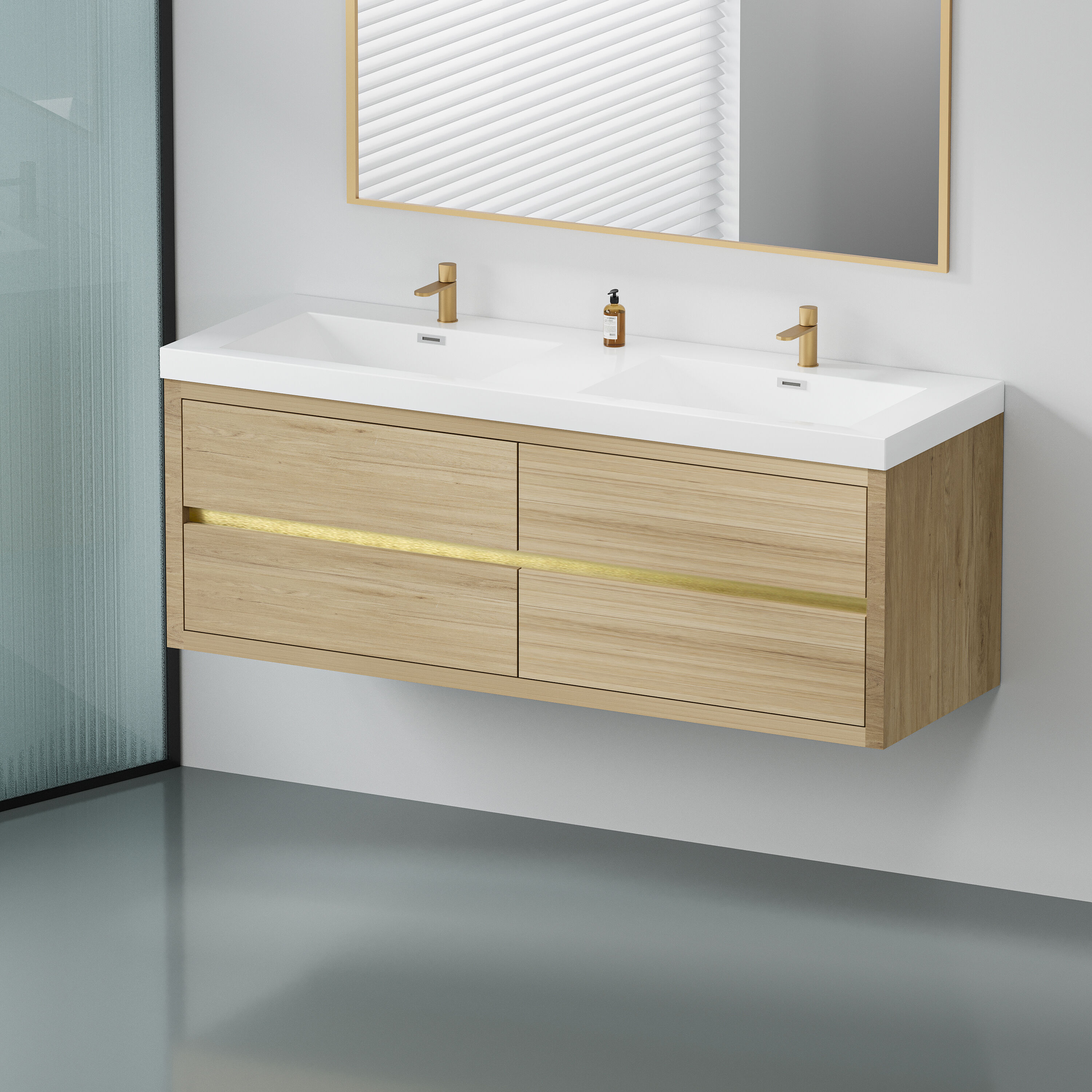 CASAINC WF-JMJ-BCB 1342R WH Bath-Vanity-Combo - View #4