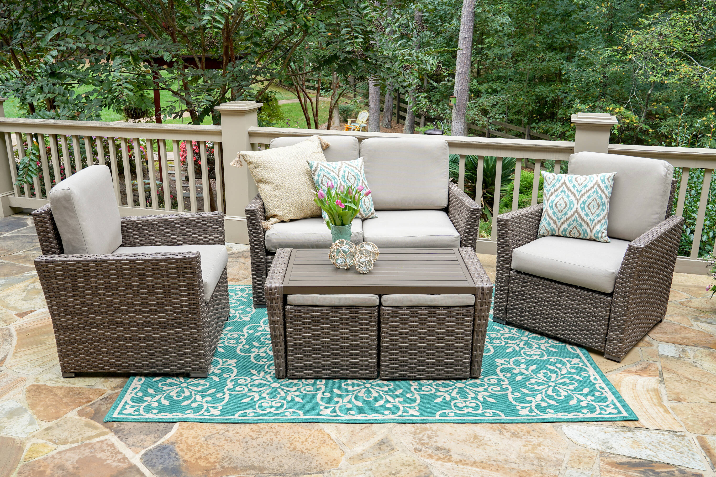 Leisure Made 844019-TAN Patio-Conversation-Sets - View #2