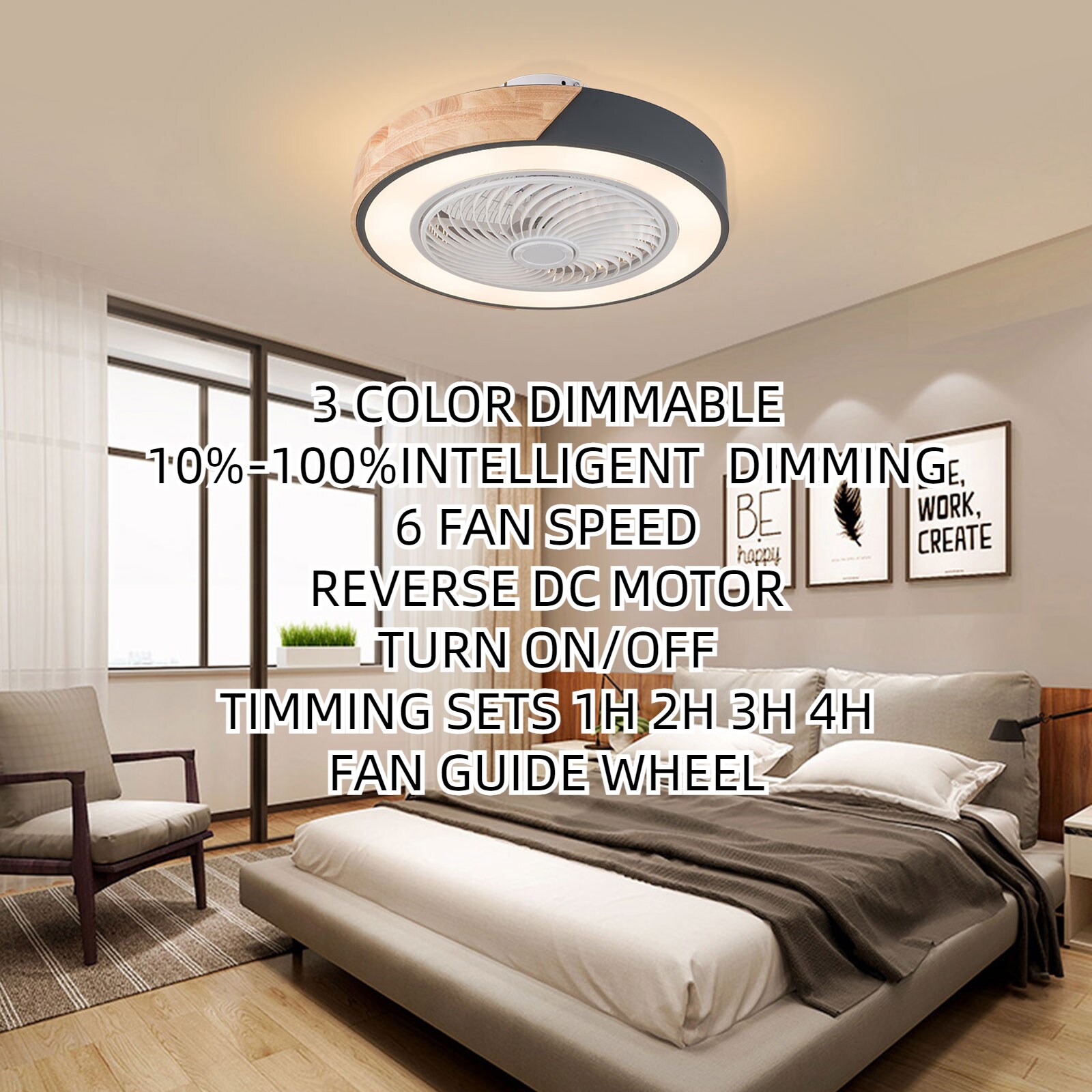 Oukaning HG-HCXLST-3871-US-BT Ceiling-Fans - View #4