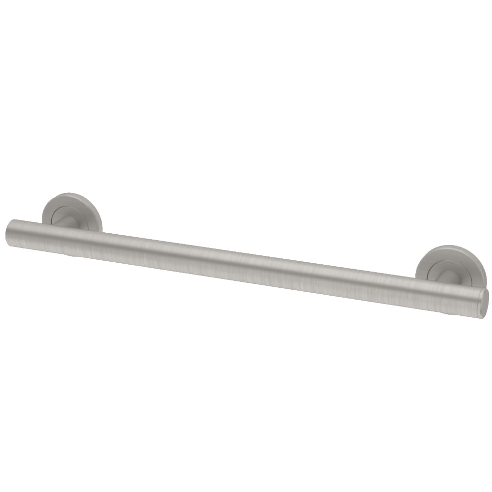 Gatco 851 Latitude 2 12-in Satin Nickel Wall mount ADA Compliant Grab Bar ( 350-lb Weight Capacity )