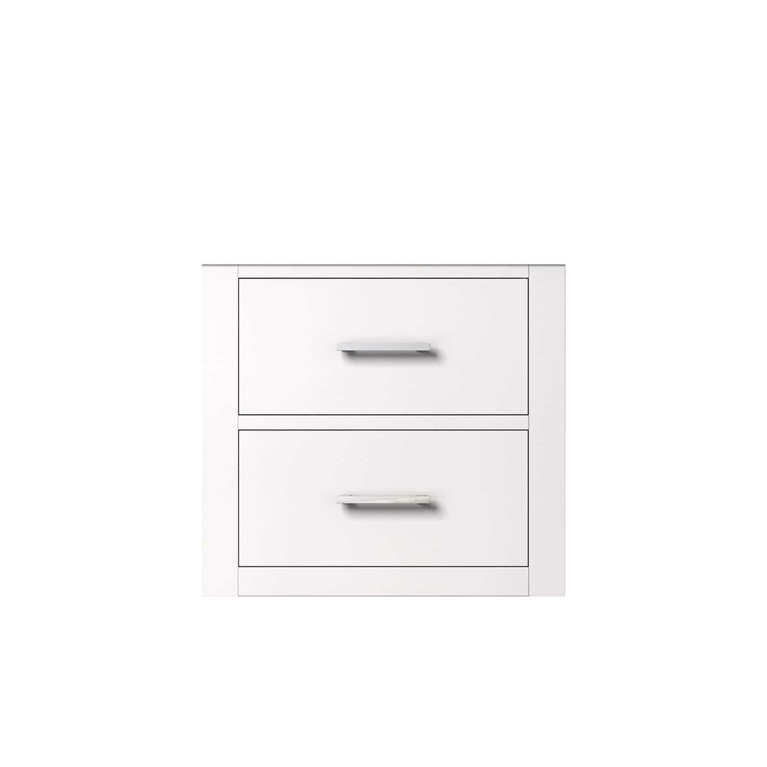 Lexora LVSO20SA000 Southold 20-in White Floating Bathroom Vanity Base Cabinet without Top
