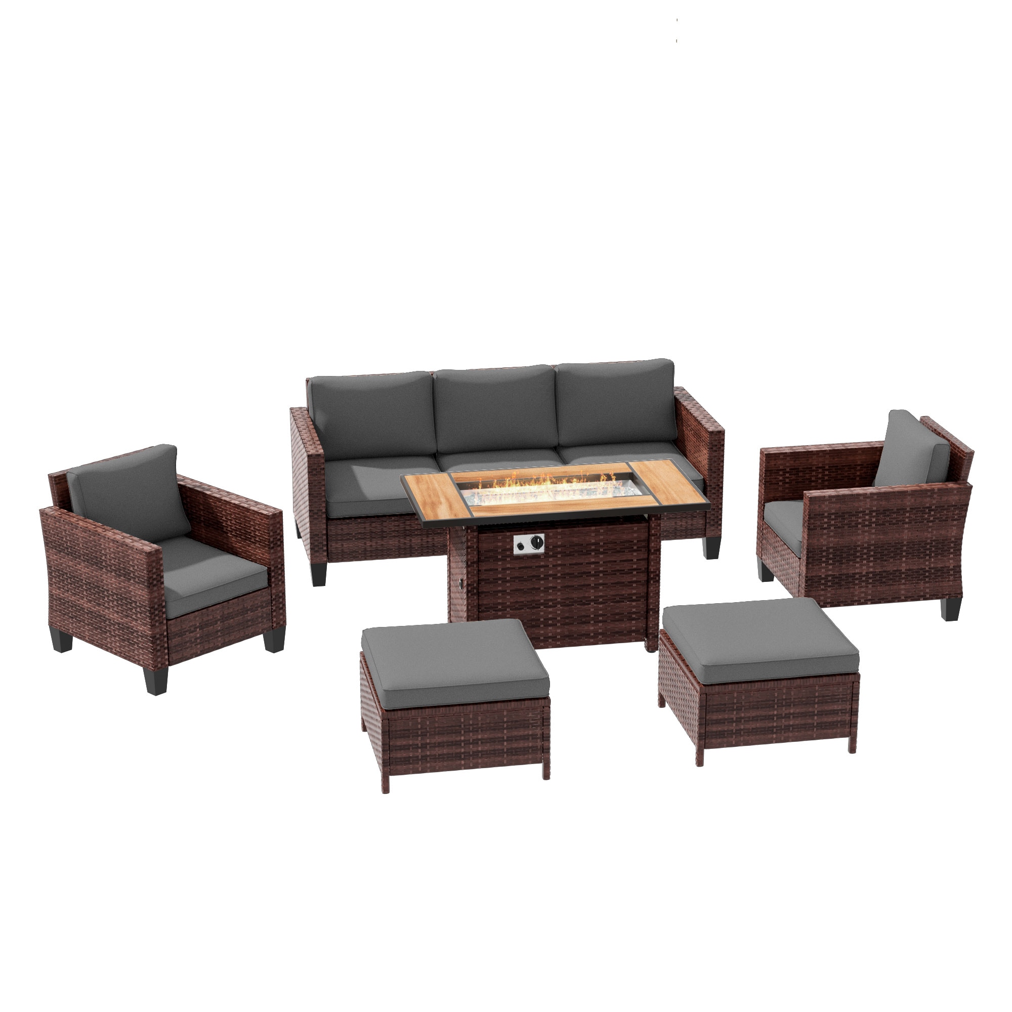 ACEGOSES LW-115BGY-T5 Patio-Conversation-Sets - View #3