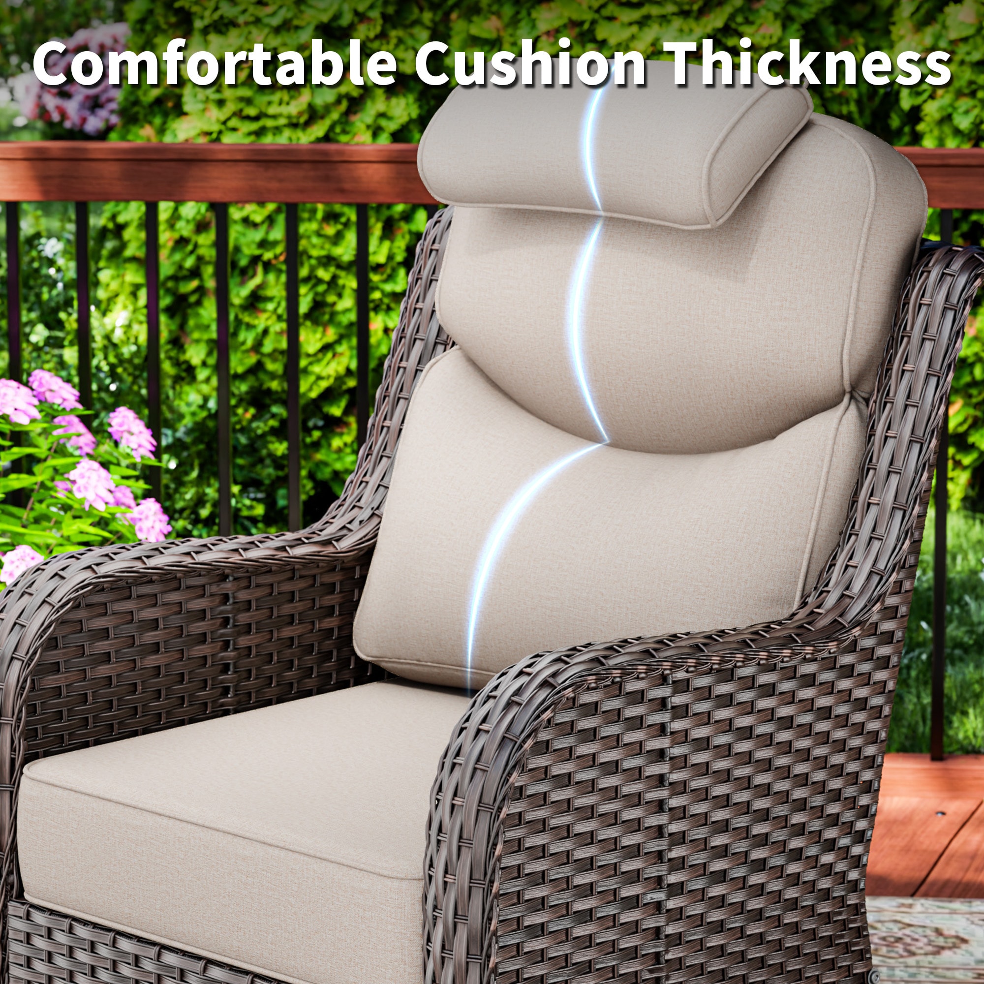 Gardenbee HGL-MA17-5-M Patio-Conversation-Sets - View #3