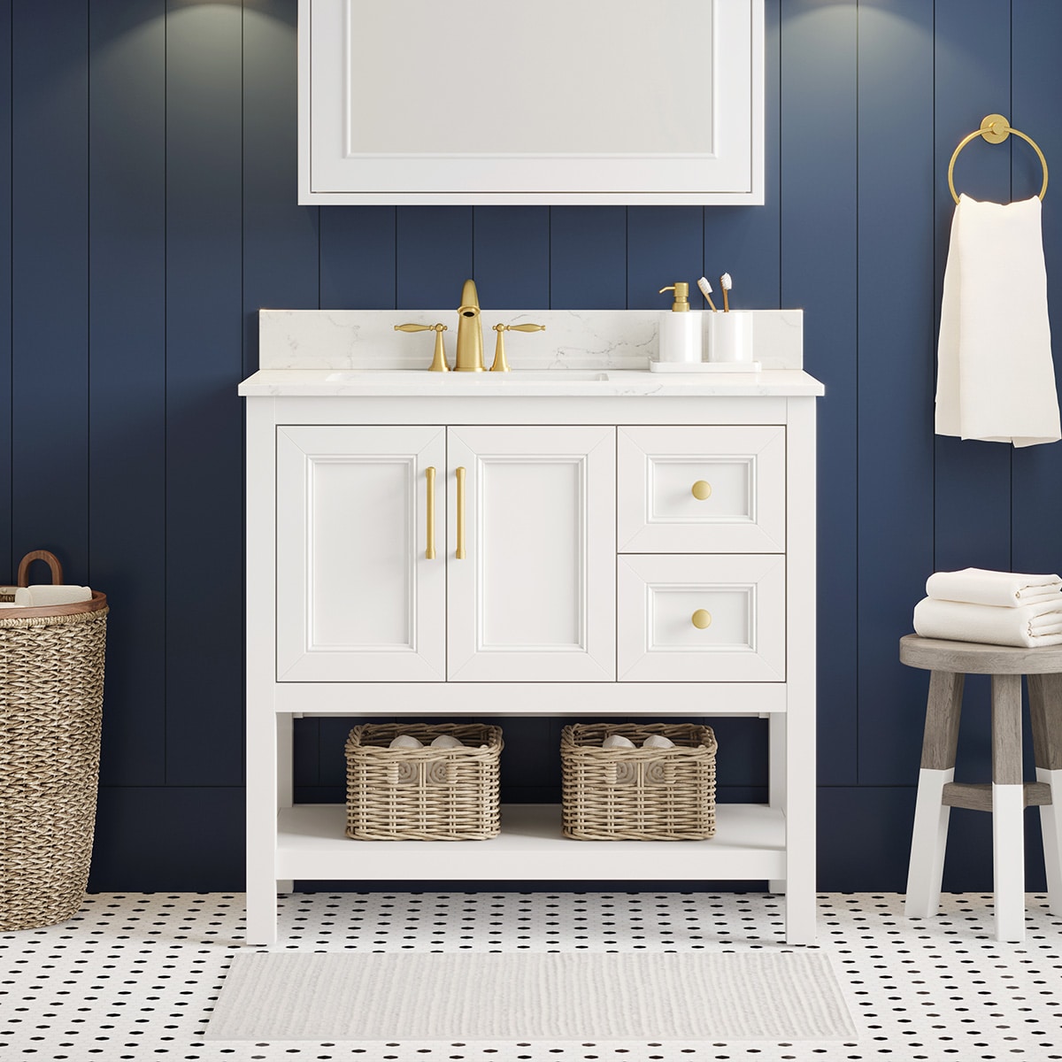 Style Selections LOWE36VWT Bath-Vanity-Combo - View #5