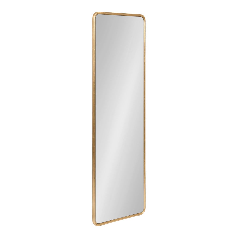 Kate and Laurel 223502 Caskill 16.00-in W x 48.00-in H Rectangle Gold Framed Wall Mirror