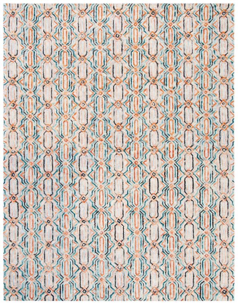 Safavieh TRC511M-8 Trace Snezana 8 x 10 (ft) Tufted Wool Light Blue/Blue Rectangular Indoor Abstract Bohemian/Eclectic Area rug