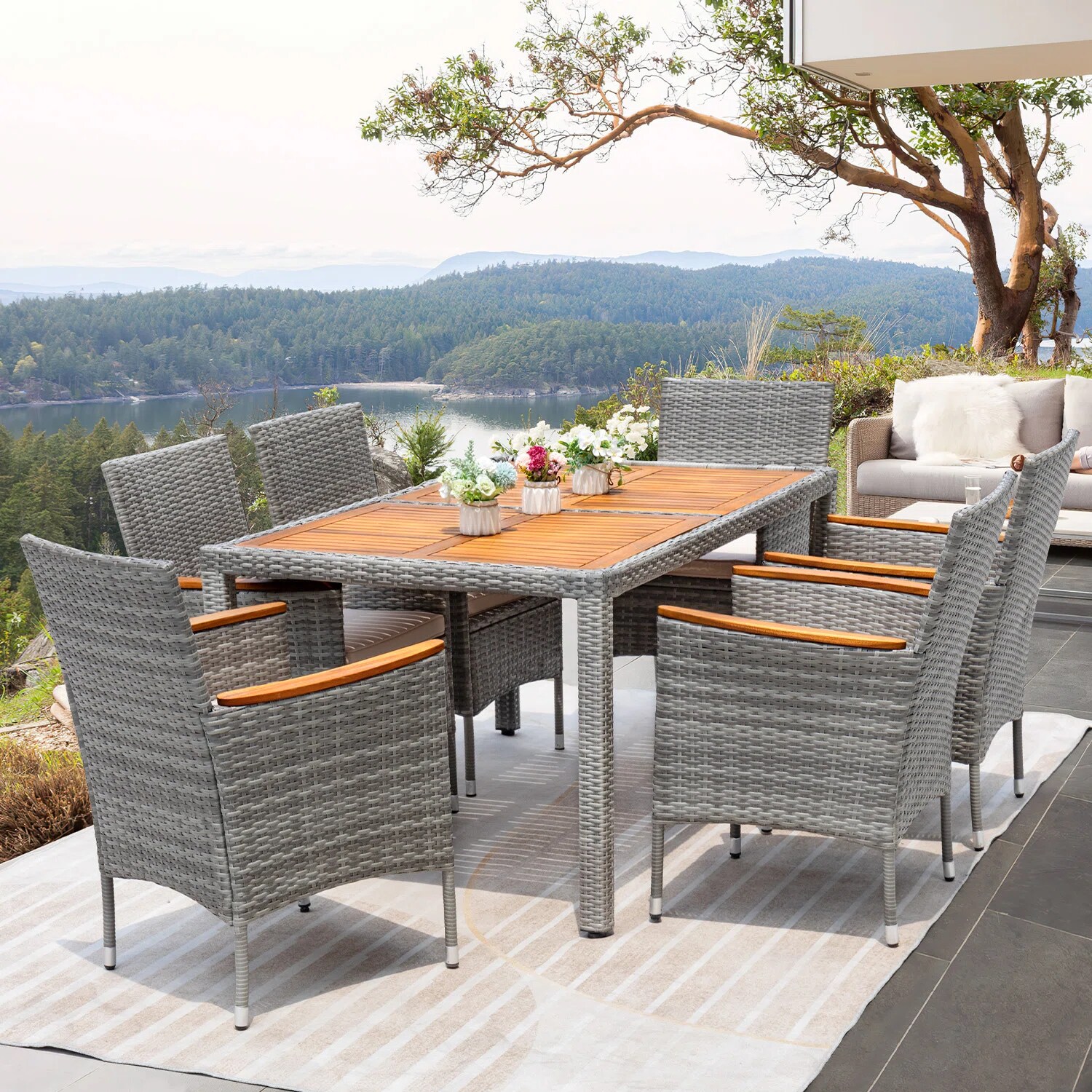 Vineego LS-1TB50-4-2113C-4BG Patio-Dining-Sets - View #2