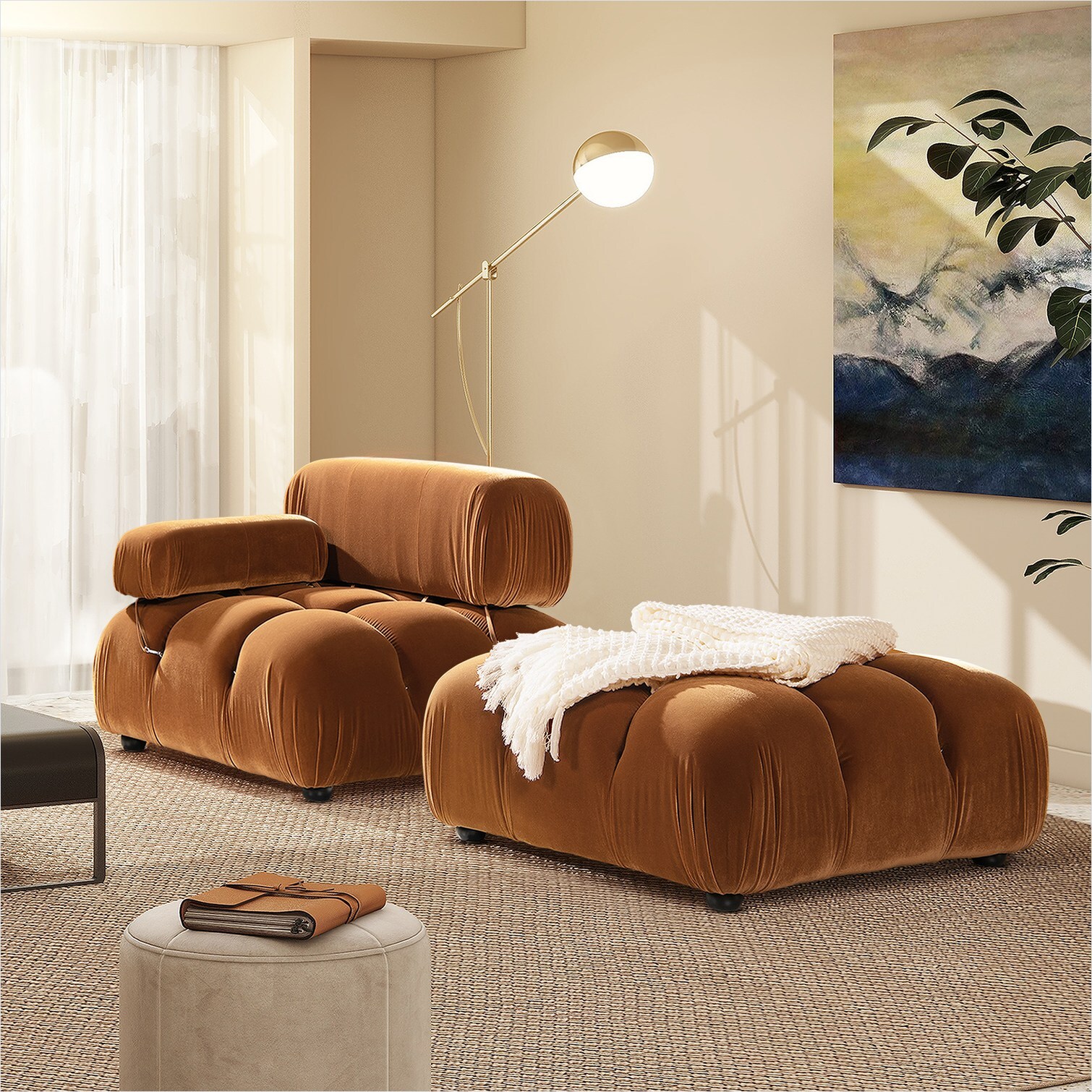 Watnature 7SWTSFVDNDBF Indoor-Ottomans - View #4