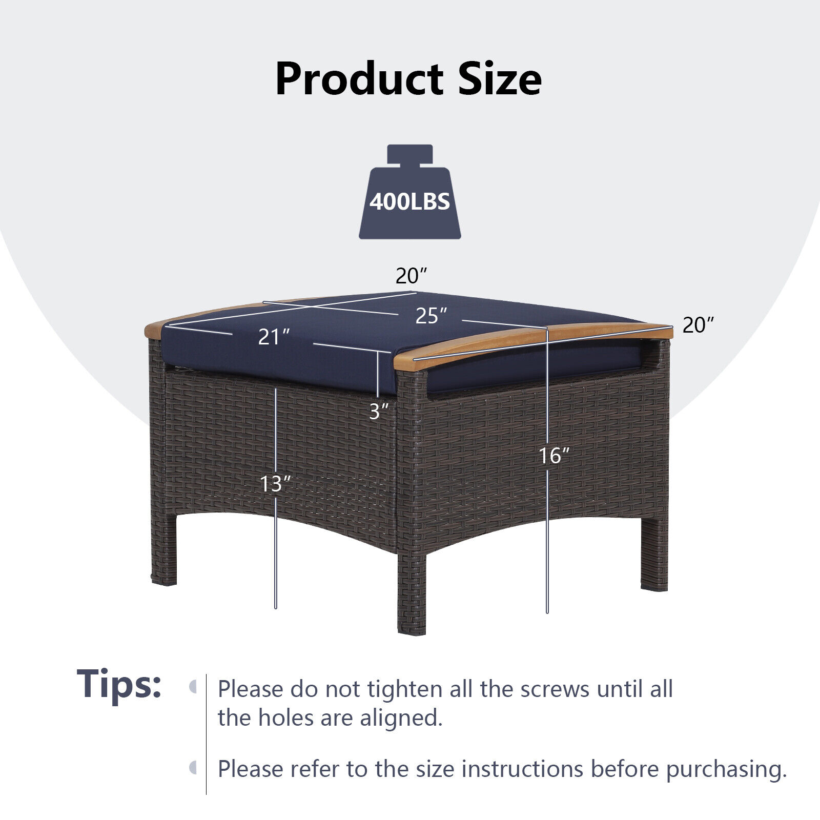 Forclover HYFE-70512NY Stools-Ottomans - View #5