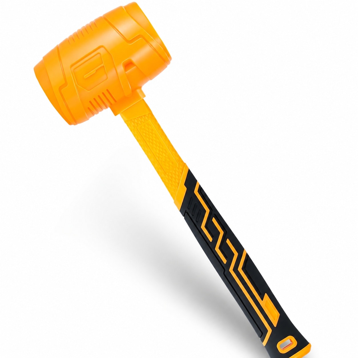 KIWDZFU  16oz Rubber Mallet Hammer with Fiberglass Handle for Flooring Tent Stakes Woodworking and Soft Blow Tasks durable home and garden
