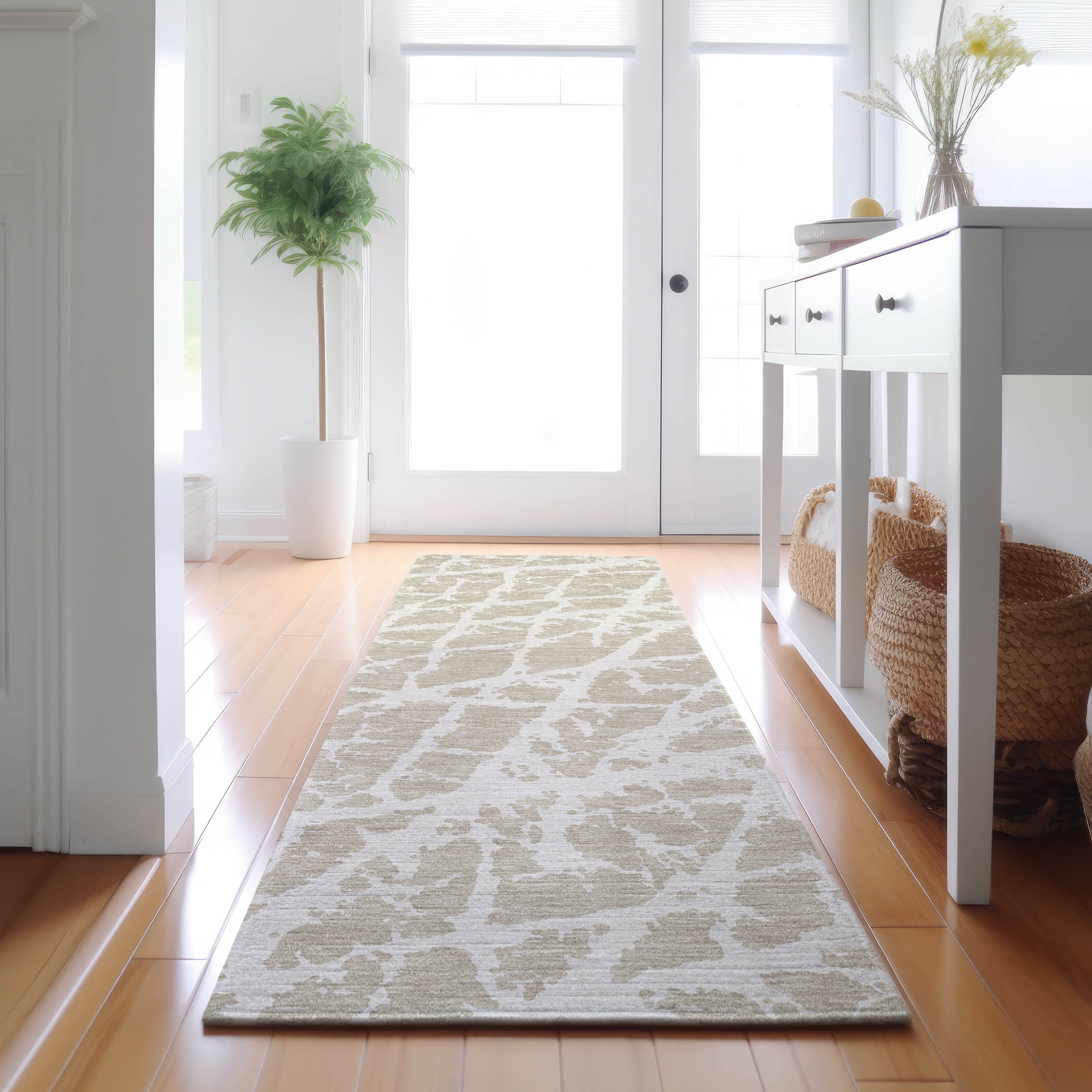Addison Rugs AMF506BU8X10 Mayfield AMF506BU 8 x 10 (ft) Loomed Polyester Blue Rectangular Indoor Abstract Machine washable Area rug