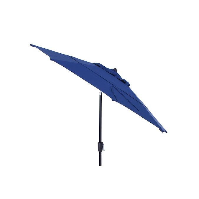Simplyshade 9 Ft Blue Auto Tilt Market, Angled Patio Umbrellas