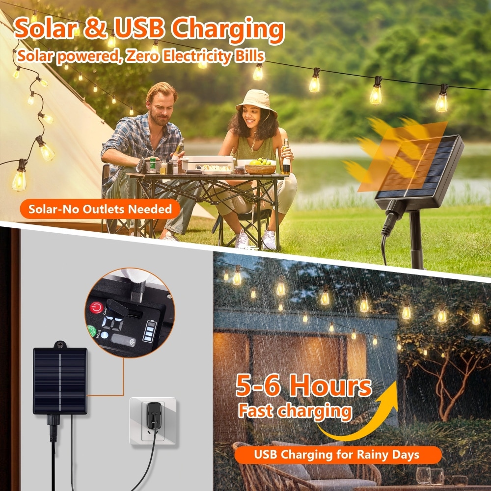 YOSIMFUR DJYC-W2312P416016 Patio-String-Lights - View #5