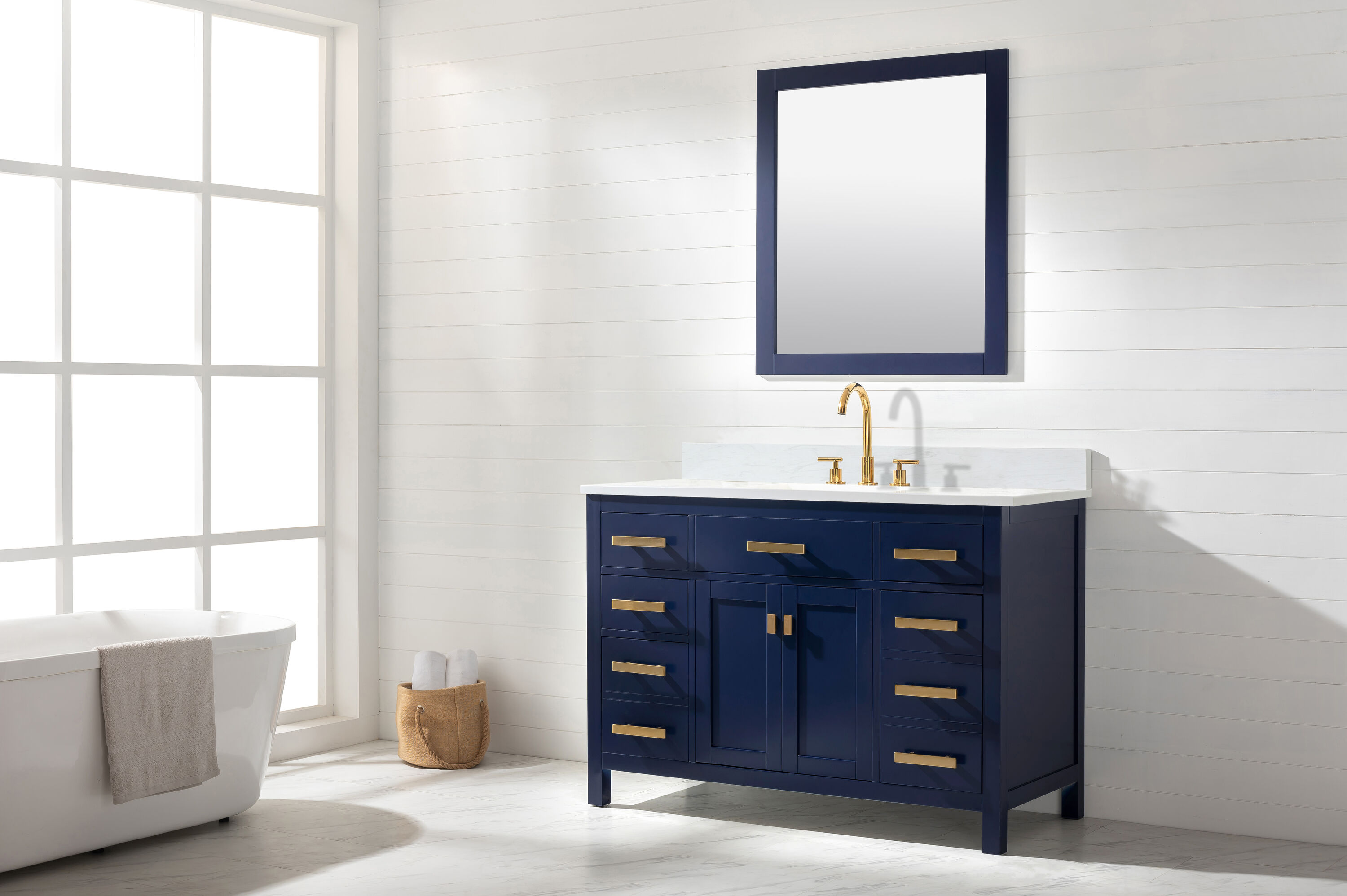 Design Element V01-48-BLU Bath-Vanity-Combo - View #3