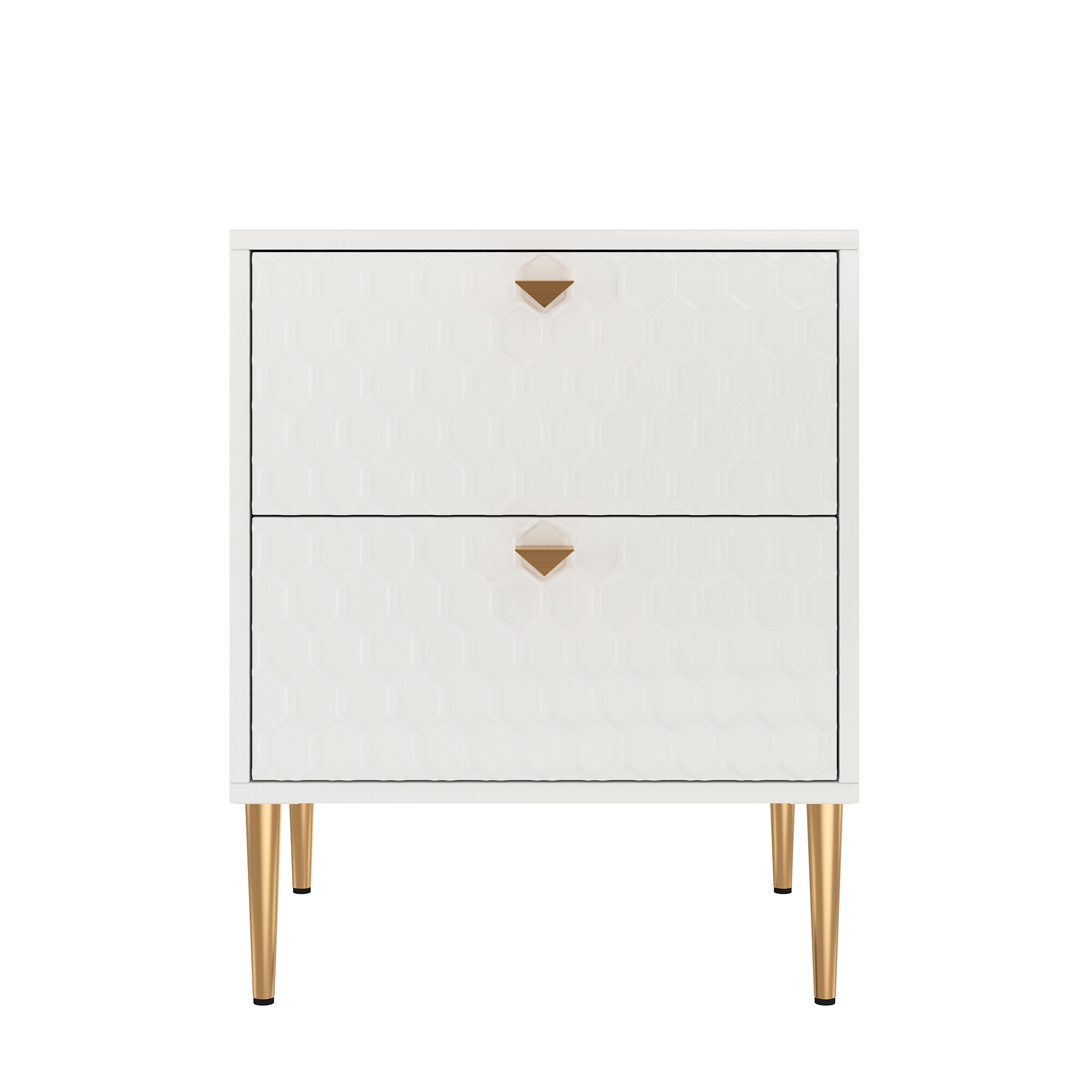 Clihome BL-JH-013-WH-N White 2 -Drawer Standard dresser