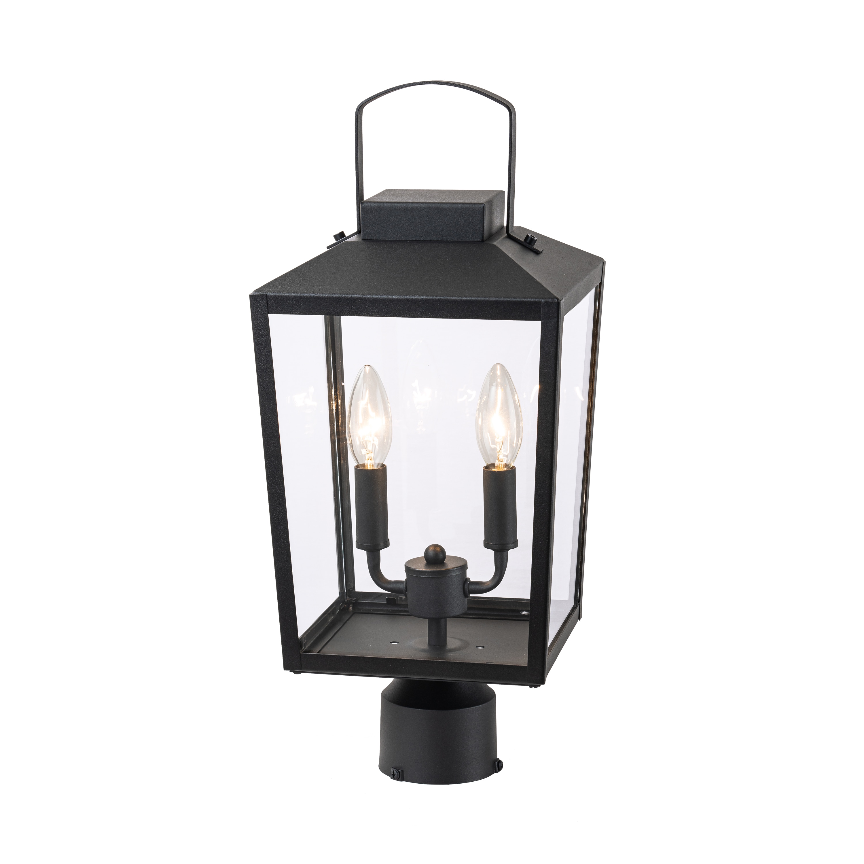 C Cattleya LCA2385-P 18.75-Inches Matte Black Modern/contemporary Outdoor Light post lantern